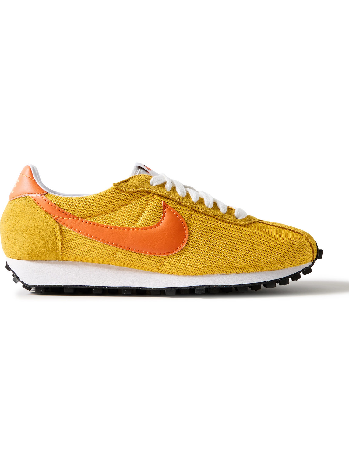 Nike Ld-1000 Leather And Suede-trimmed Mesh Sneakers In Yellow