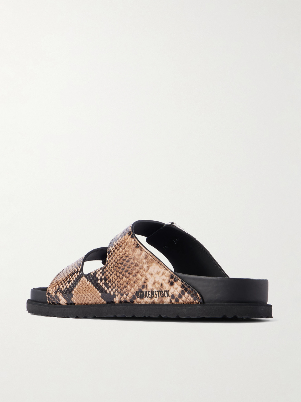 BIRKENSTOCK 1774 - Arizona Snake-Effect Leather Sandals - Curated