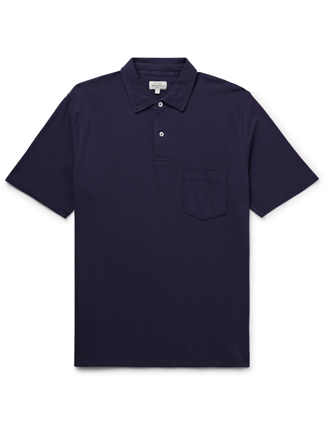 Hartford Cotton-piqué Polo Shirt In Blue
