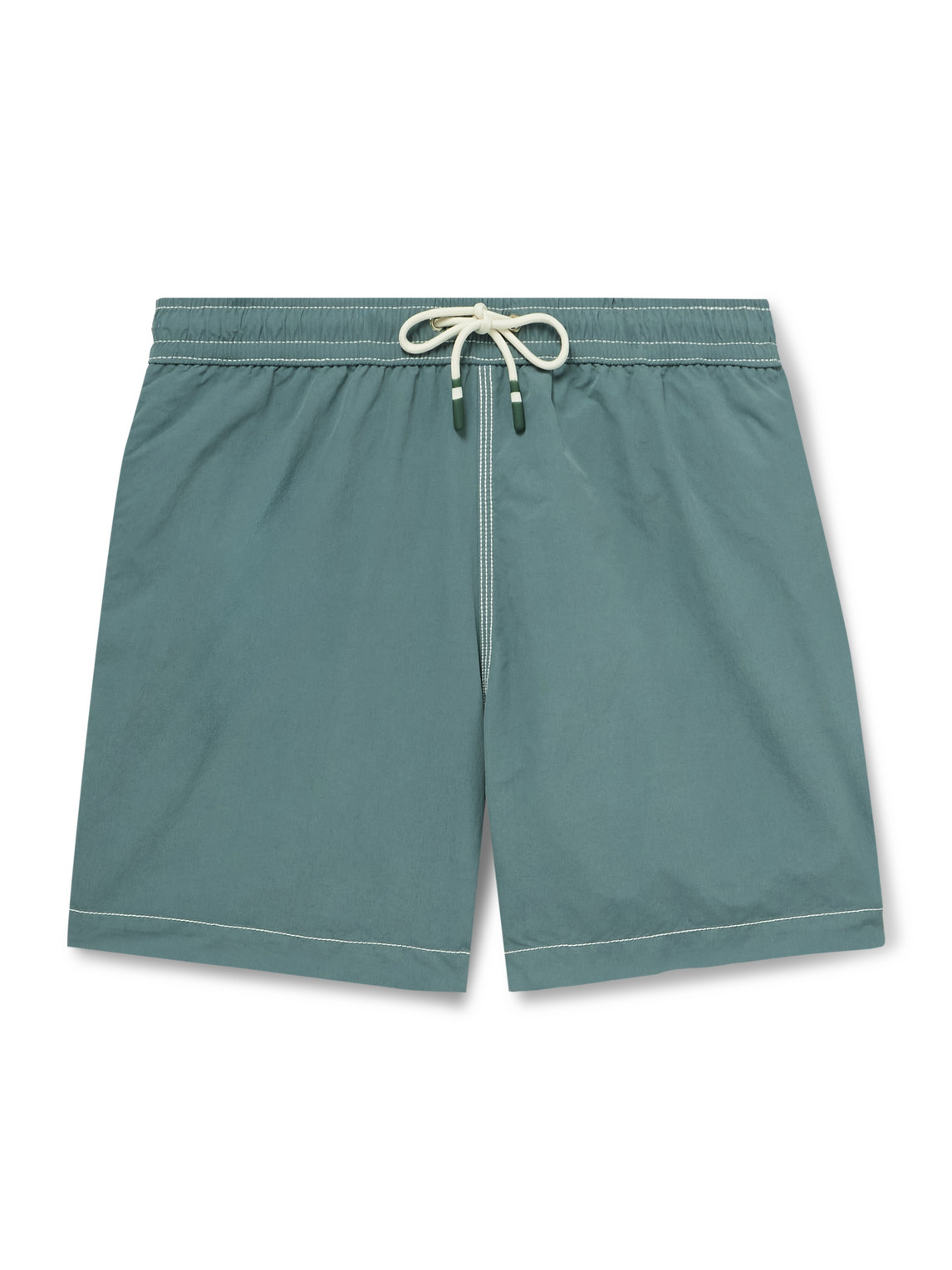 Hartford Straight-leg Mid-length Swim Shorts In Blue