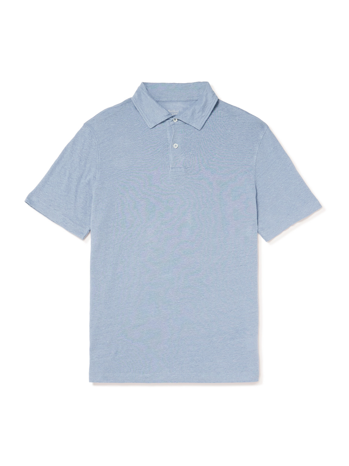 Hartford Linen Polo Shirt In Blue