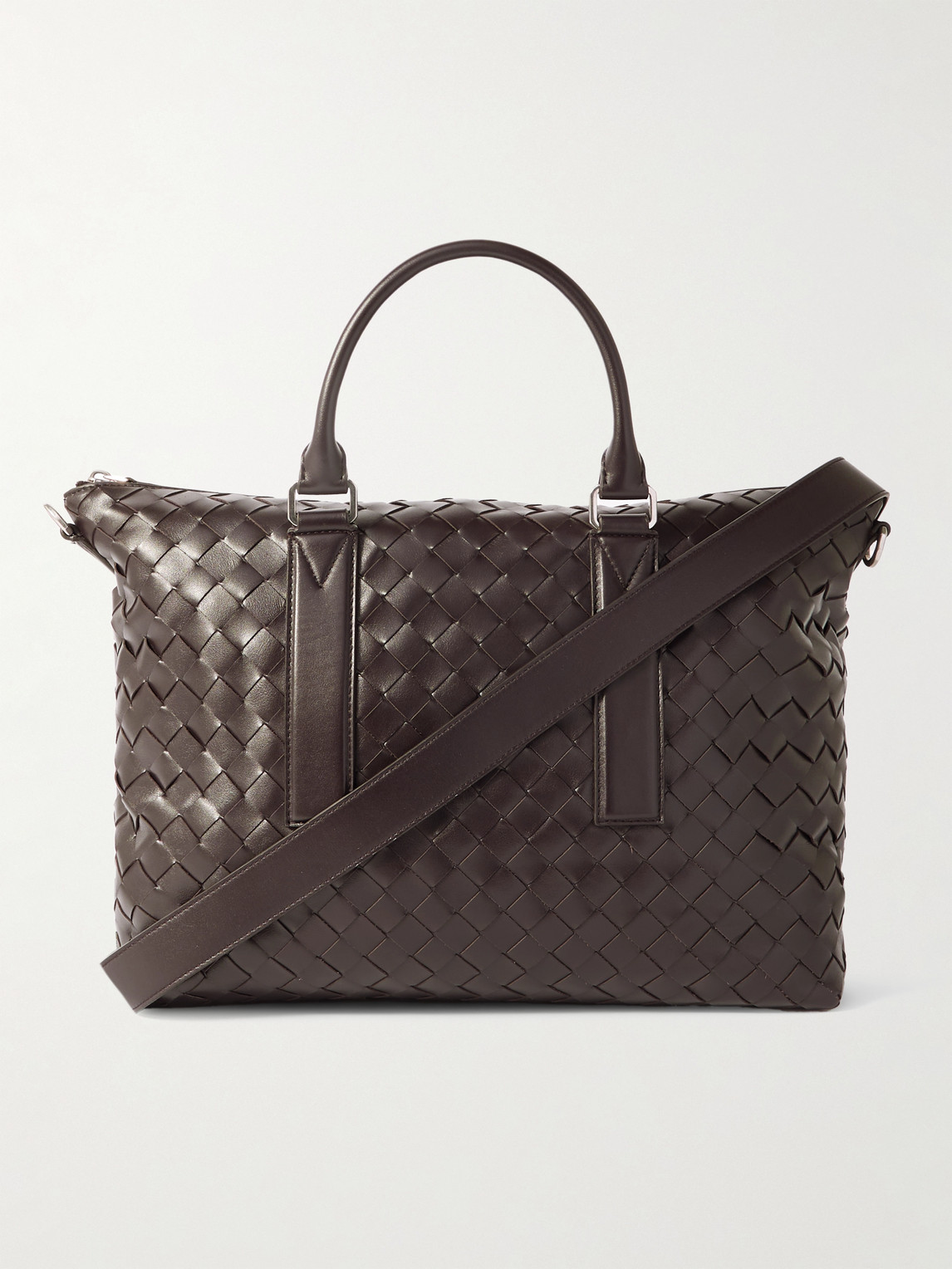 Bottega Veneta Small Intrecciato Leather Weekend Bag - Men