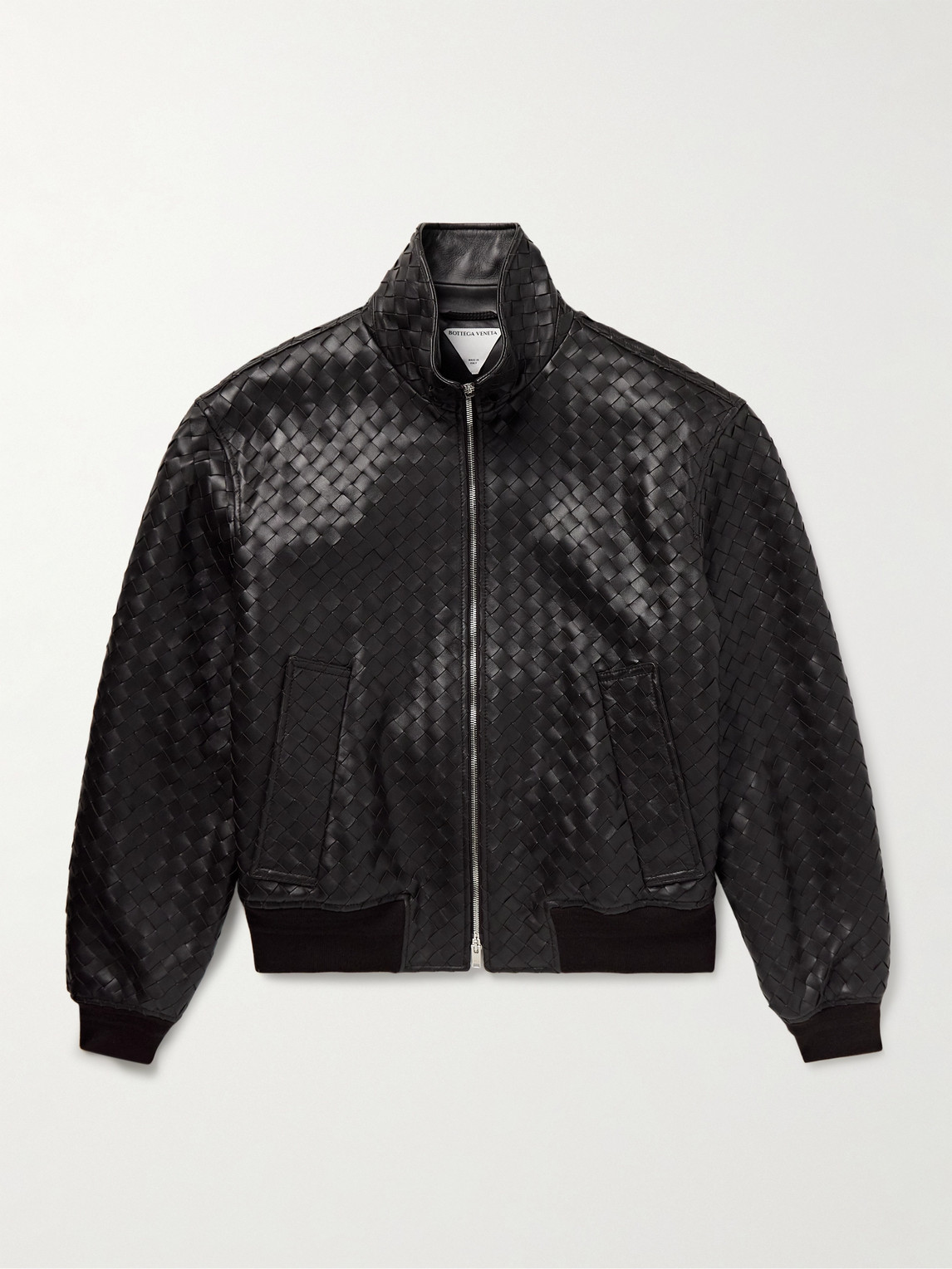 Bottega Veneta Intrecciato Leather Blouson Jacket - Men