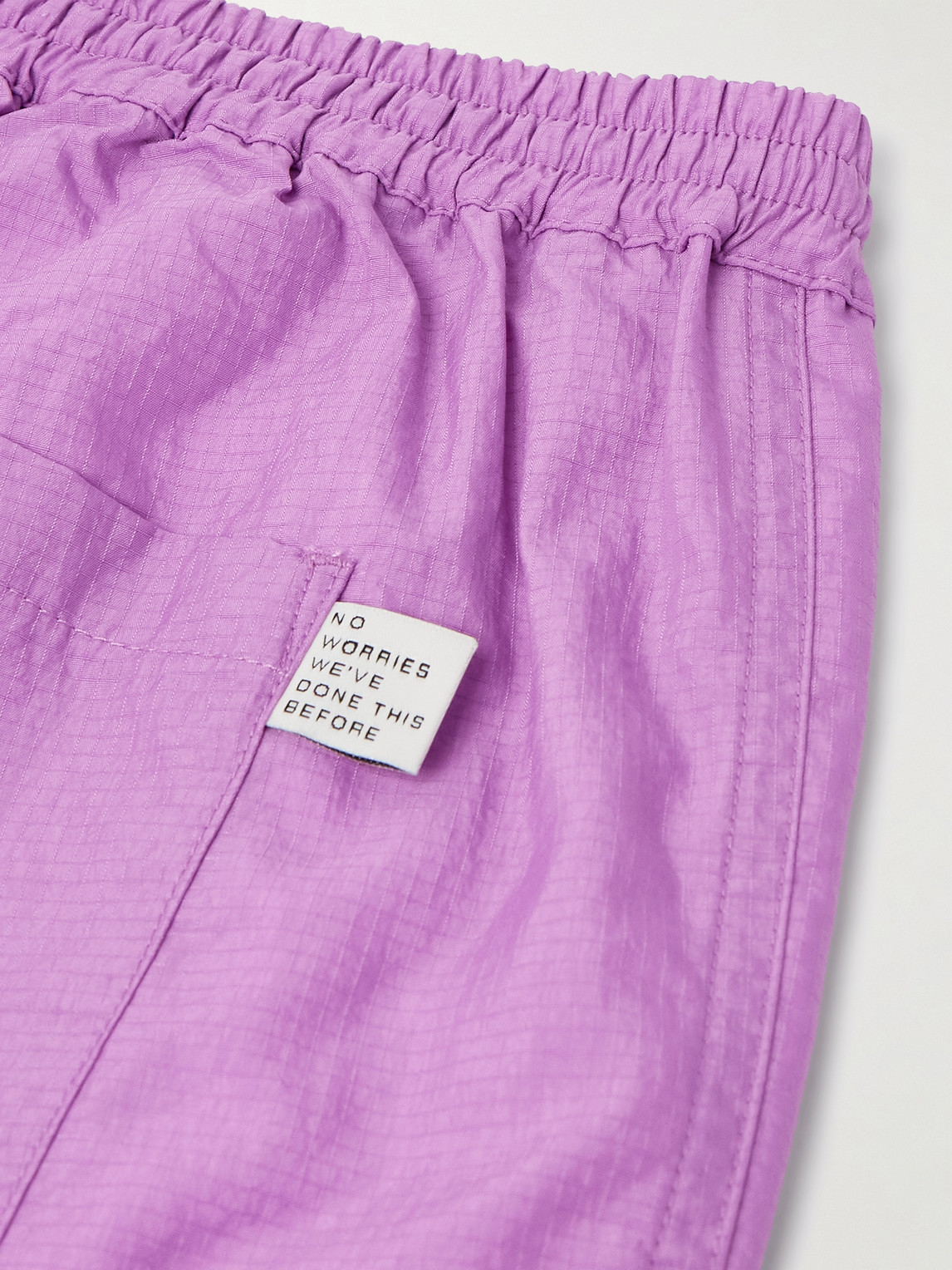 A Kind Of Guise Volta Straight-leg Recycled Micro-ripstop Drawstring Shorts In Pink