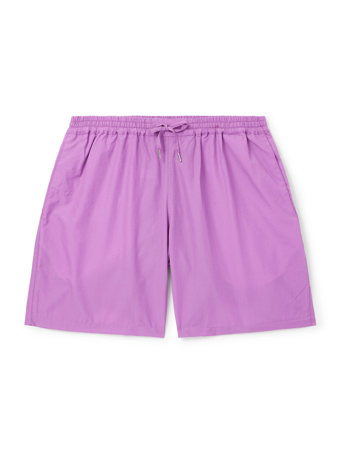 A Kind Of Guise Volta Straight-leg Recycled Micro-ripstop Drawstring Shorts In Pink