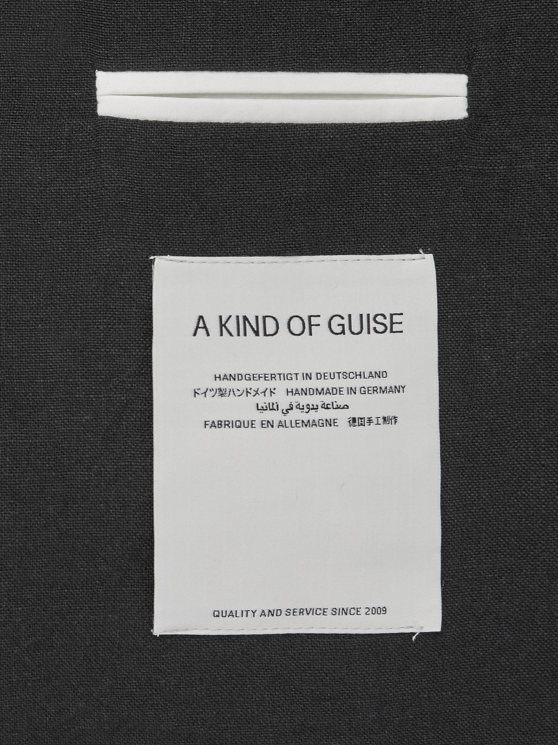 A Kind Of Guise Shinji Linen Suit Jacket In Black