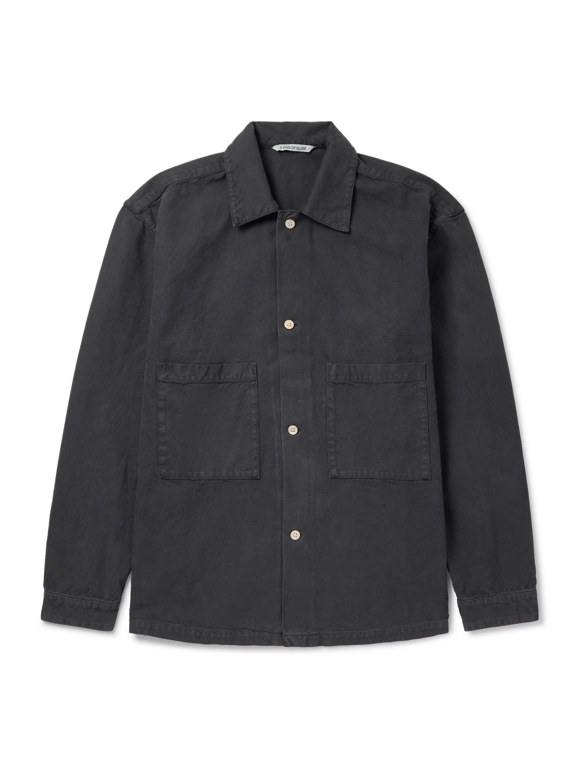 A Kind Of Guise Sayan Cotton Overshirt In Black