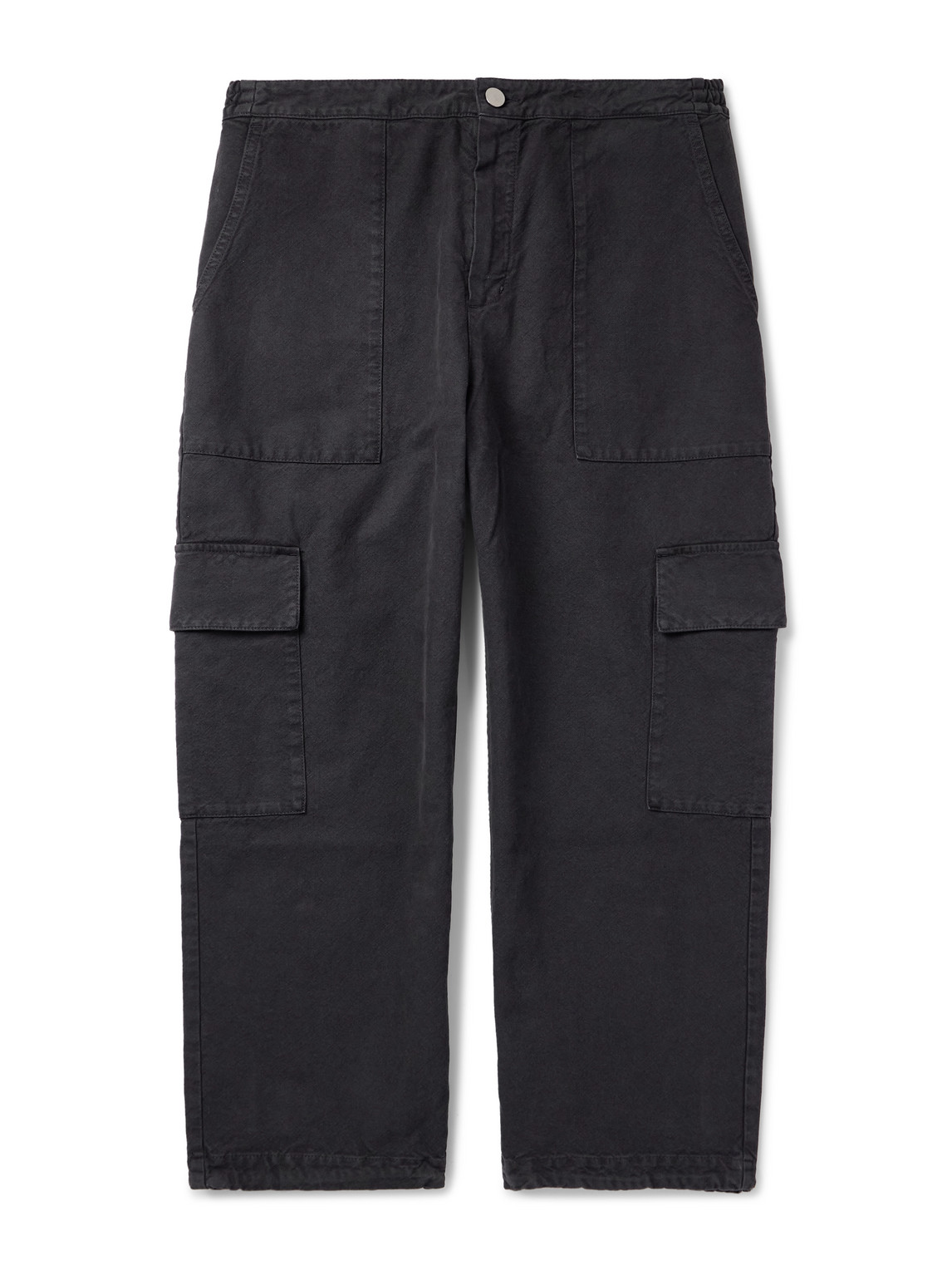A Kind Of Guise Tarun Tapered Cotton-canvas Cargo Trousers In Black