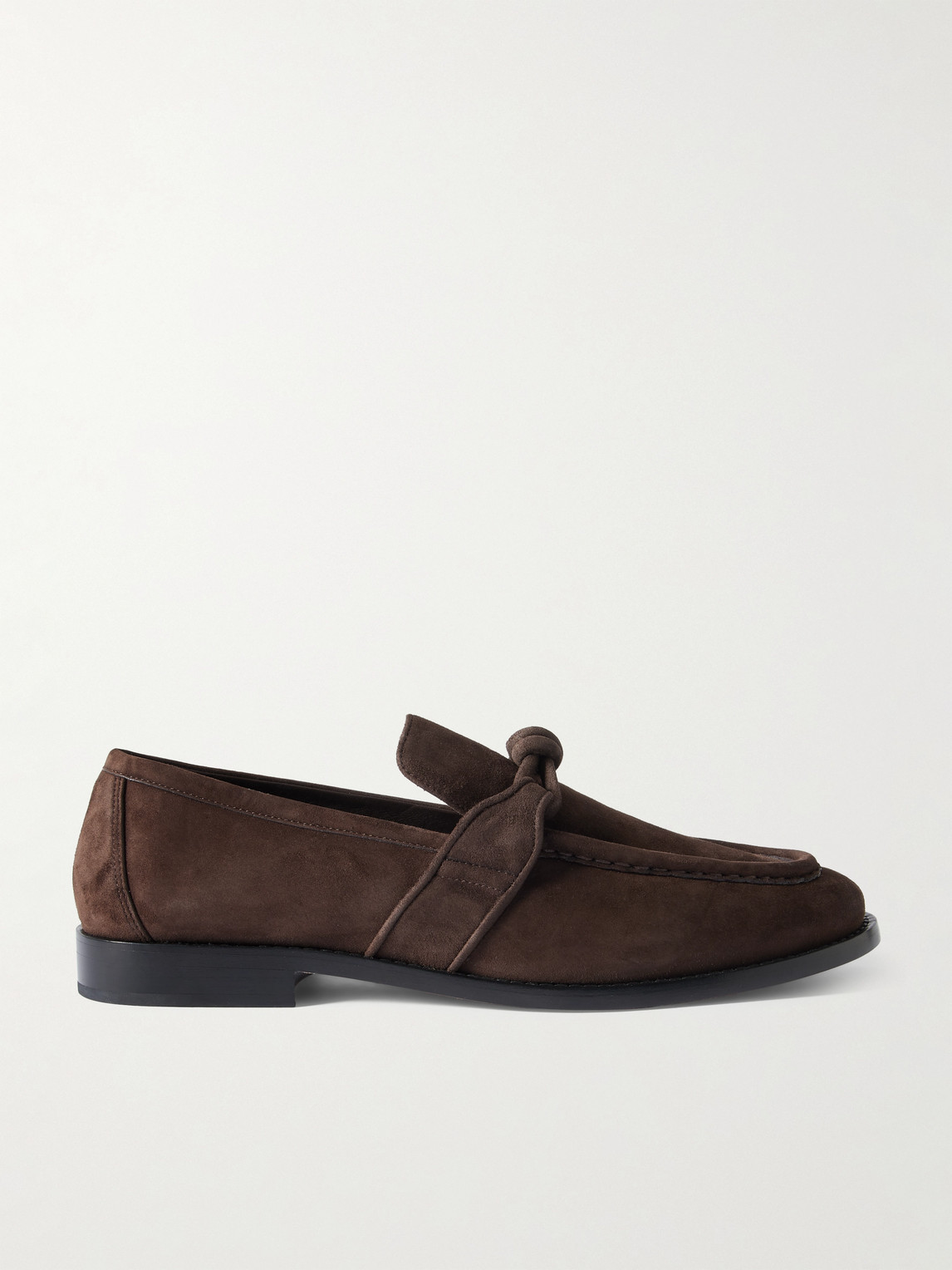 Bottega Veneta Astaire Knotted Suede Loafers - Men