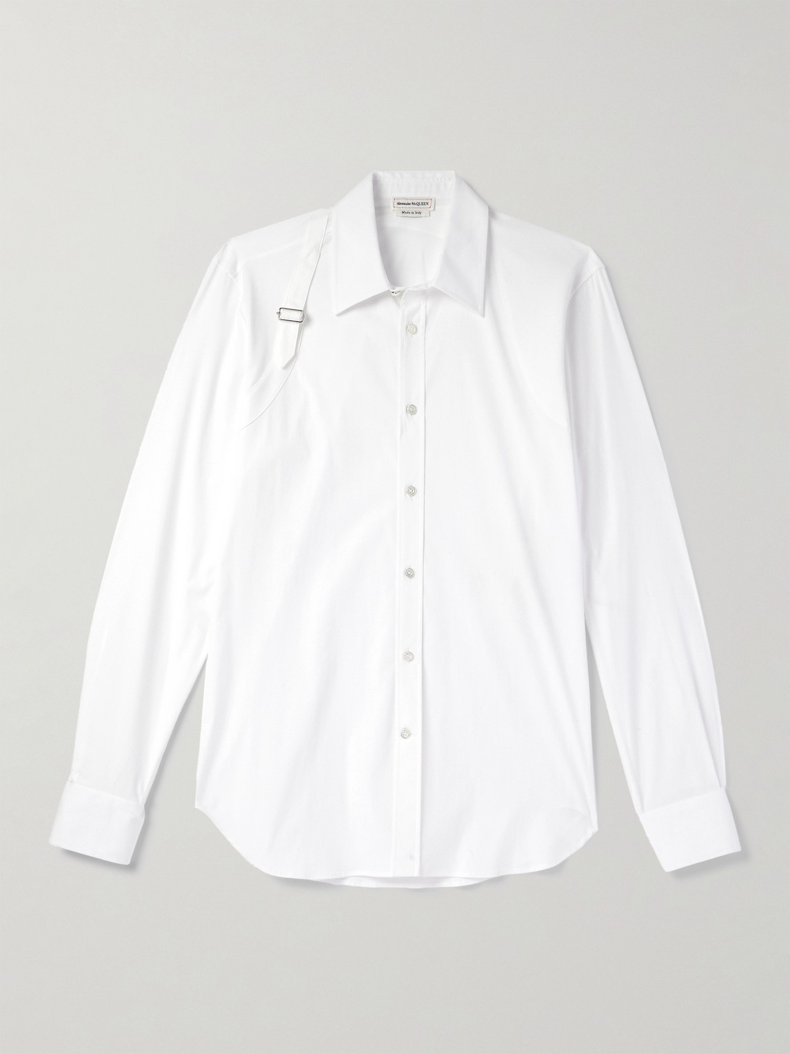 Slim-Fit Harness-Detailed Stretch-Cotton Shirt