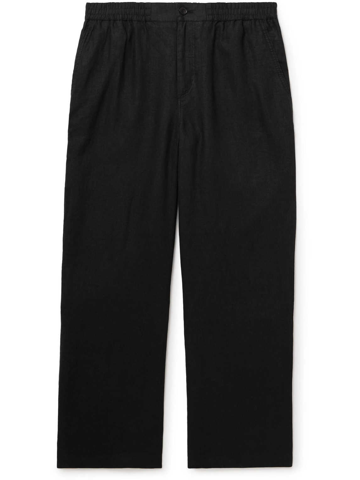 Arthur Wide-Leg Linen Drawstring Trousers