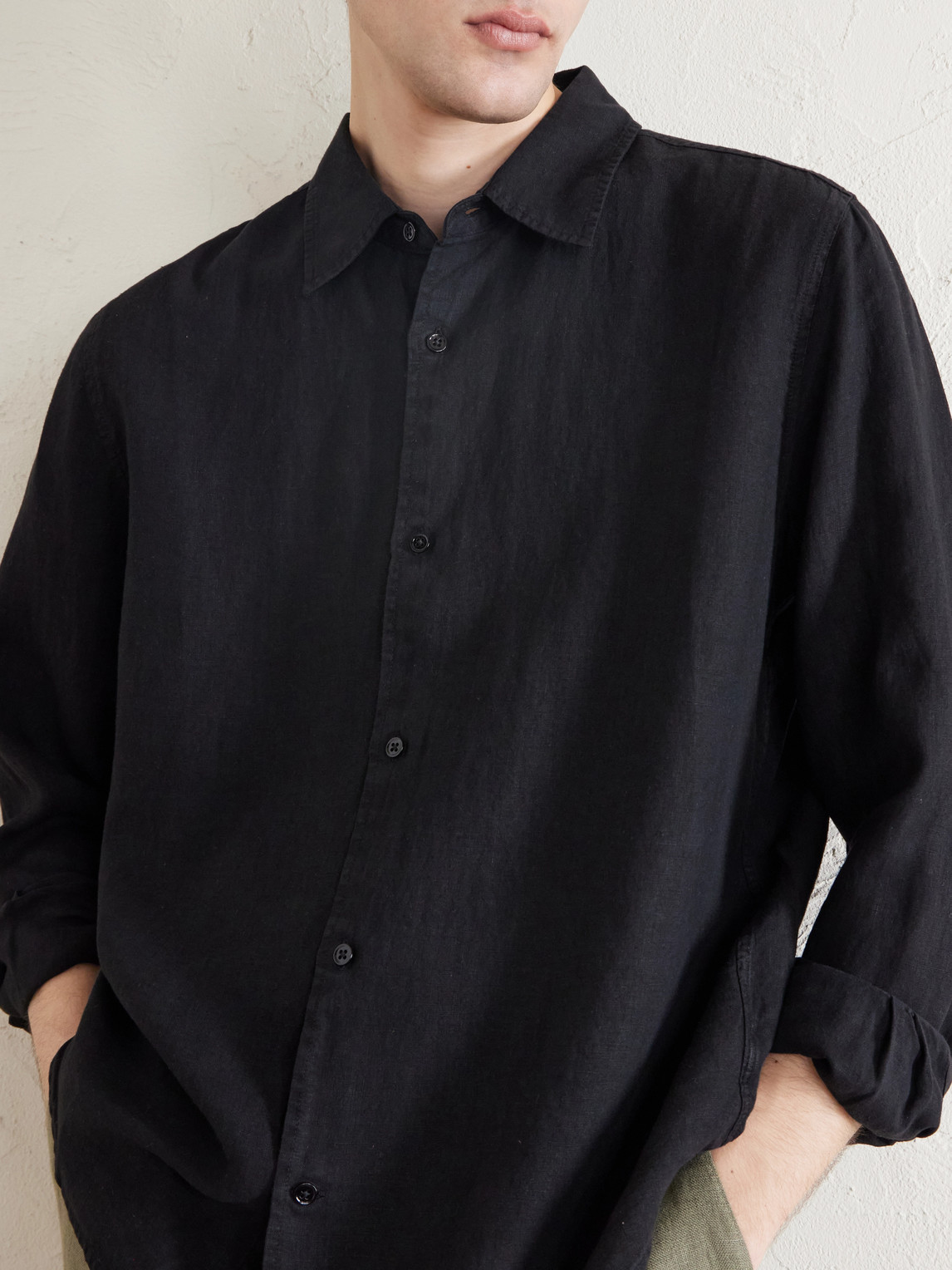Mr P. - Garment-Dyed Linen Shirt