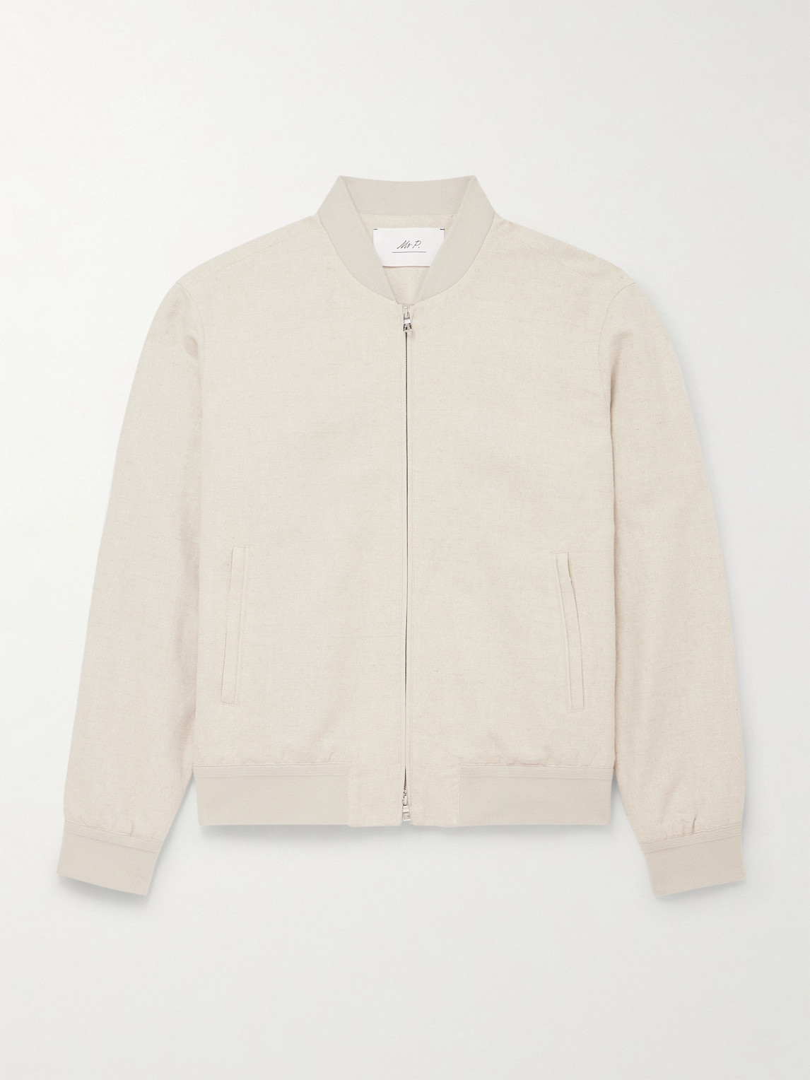 MR P. Linen and Cotton-Blend Bomber Jacket - Men