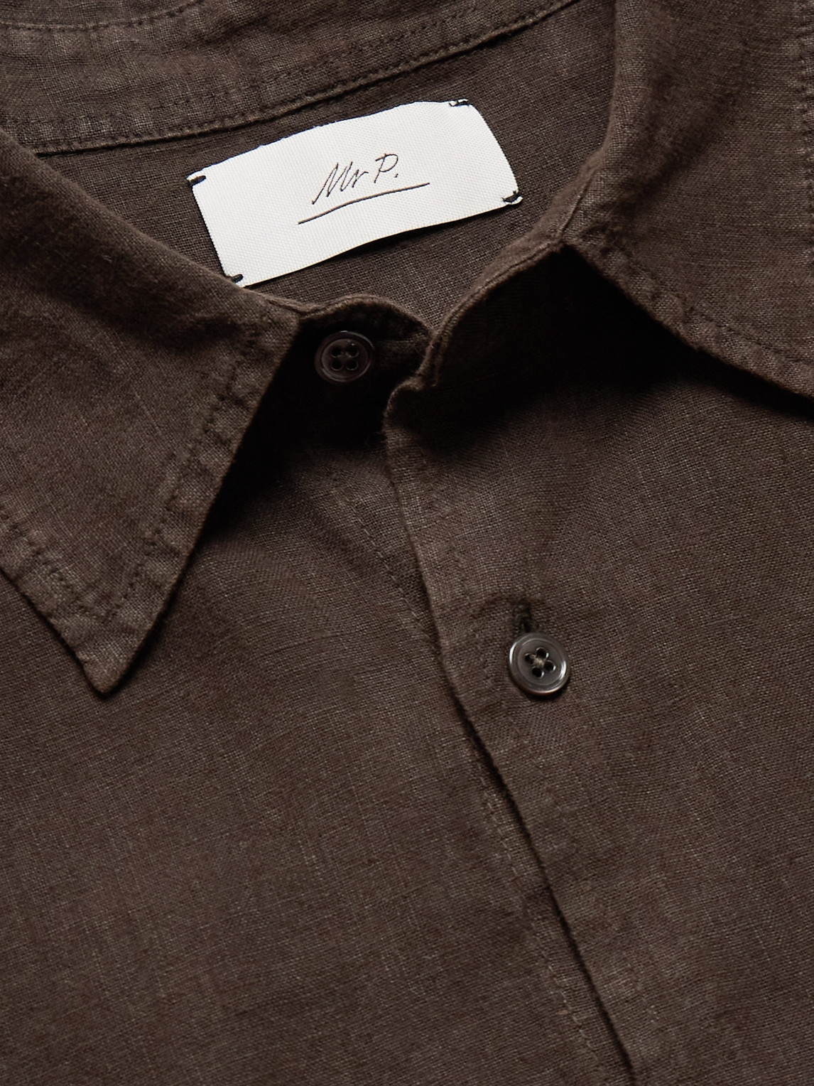 Mr P. - Garment-Dyed Linen Shirt