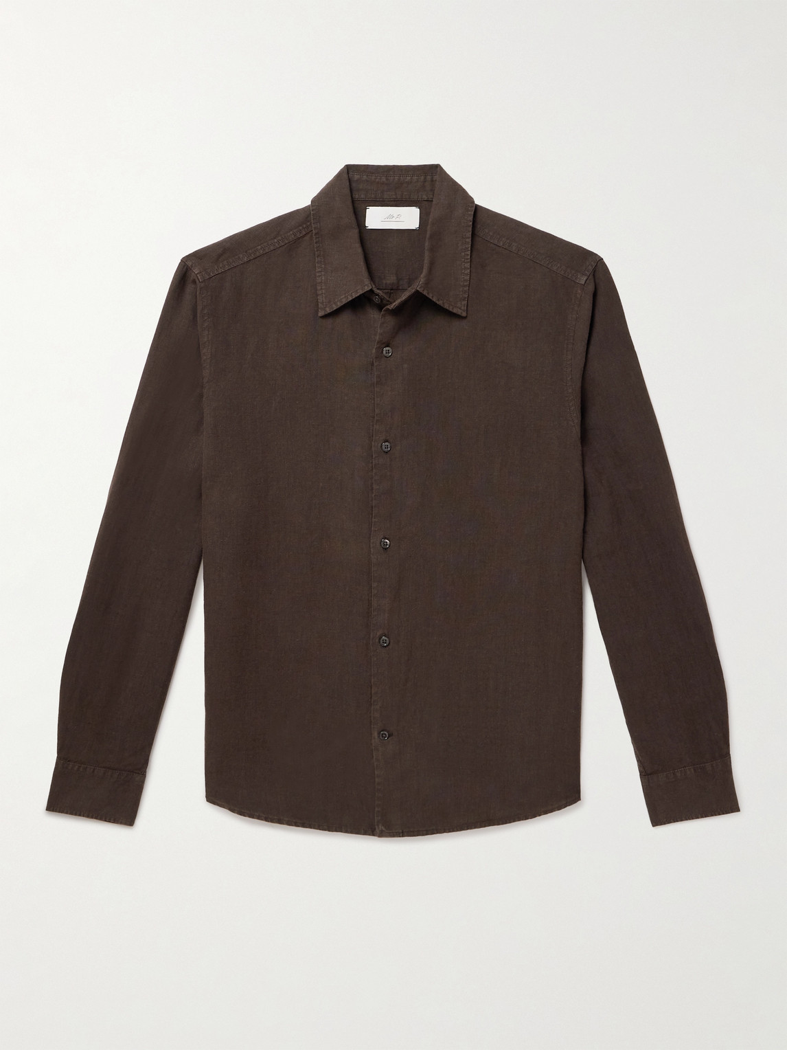 MR P. Garment-Dyed Linen Shirt - Men