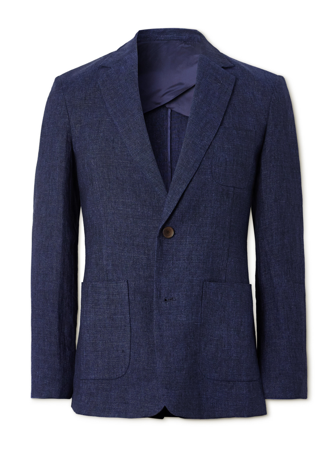 Unstructured Linen-Chambray Suit Jacket