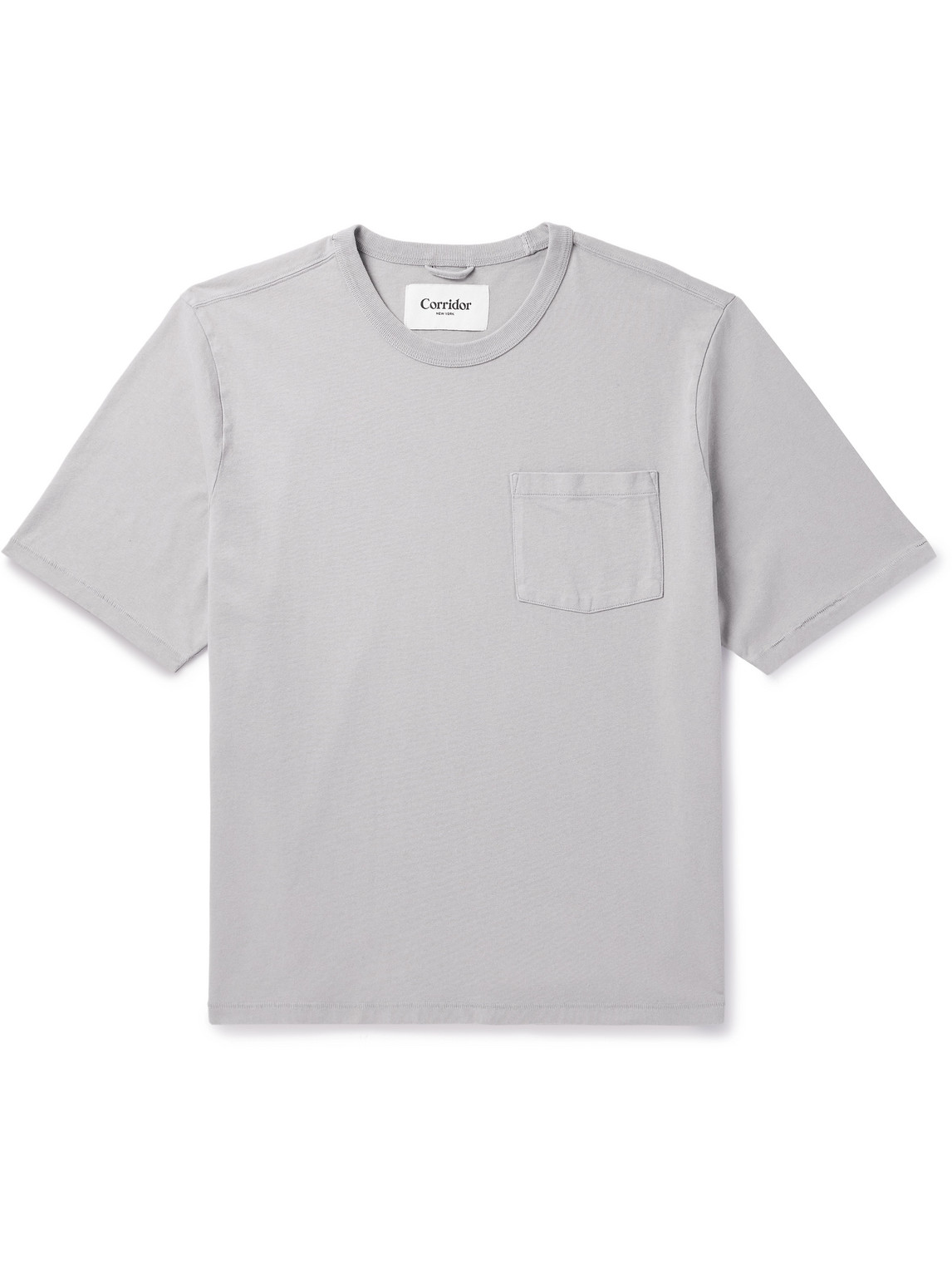 Corridor Garment-dyed Cotton-jersey T-shirt In Gray