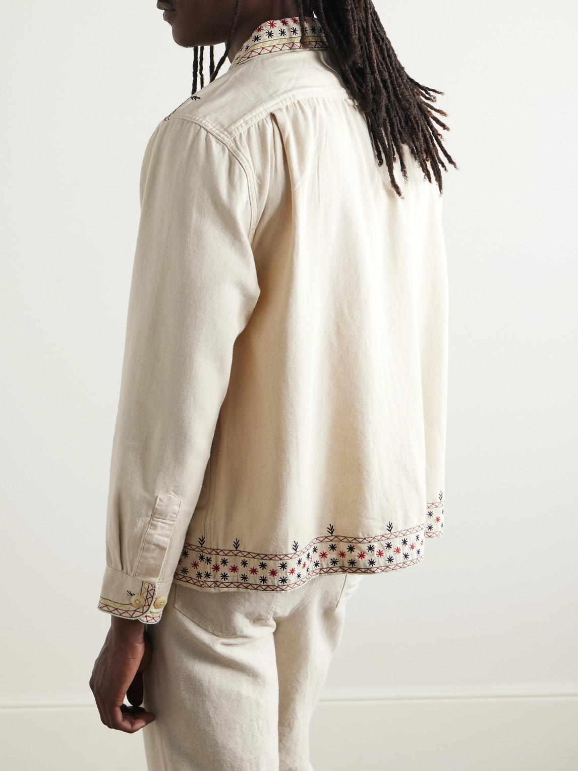Shop Corridor Starlight Embroidered Cotton-canvas Jacket