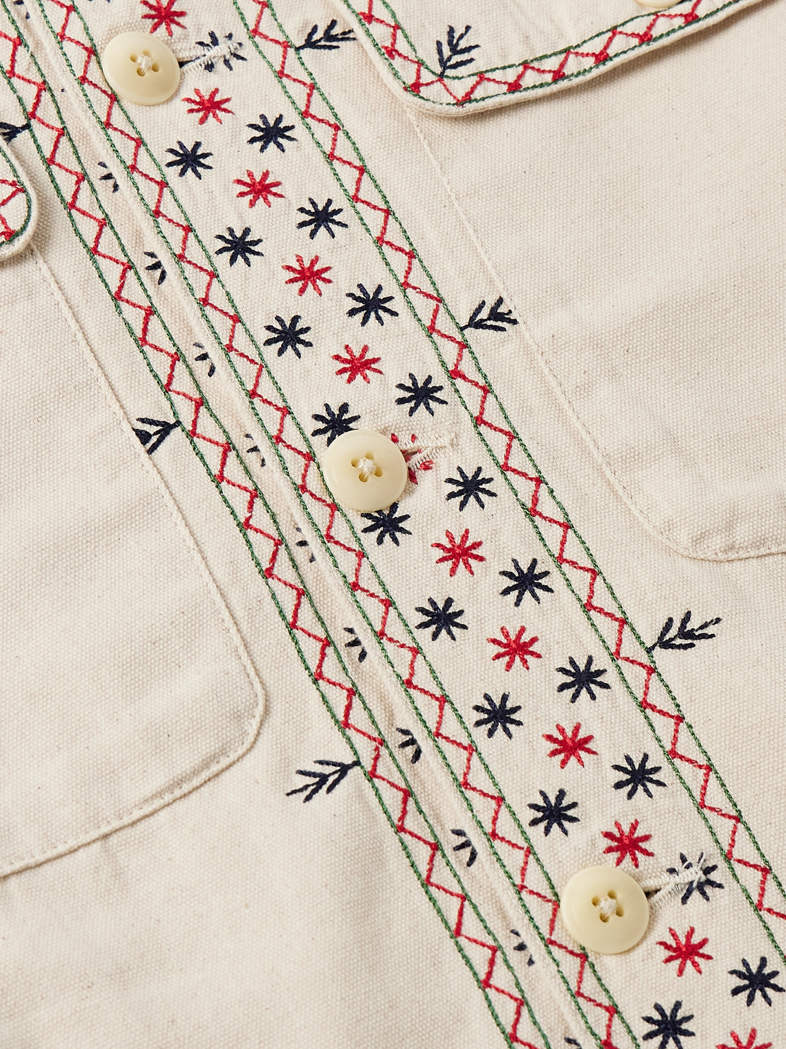 Shop Corridor Starlight Embroidered Cotton-canvas Jacket