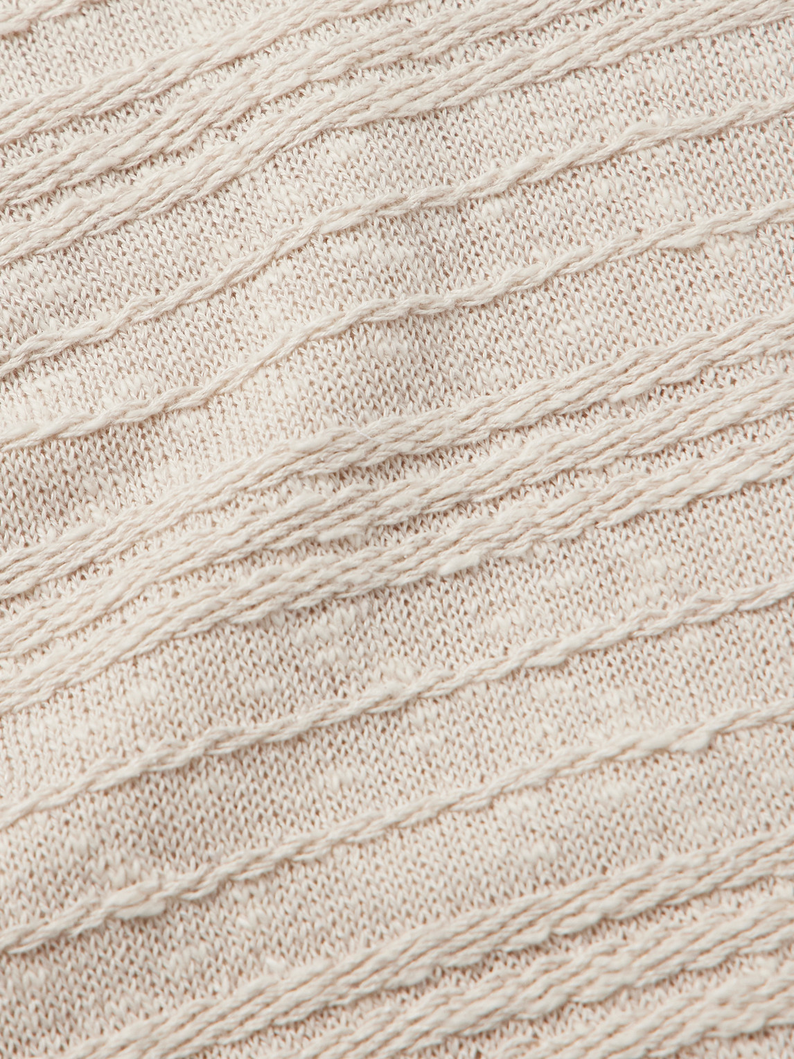 Corridor Cotton, Linen And Silk-blend Sweater In Neutrals