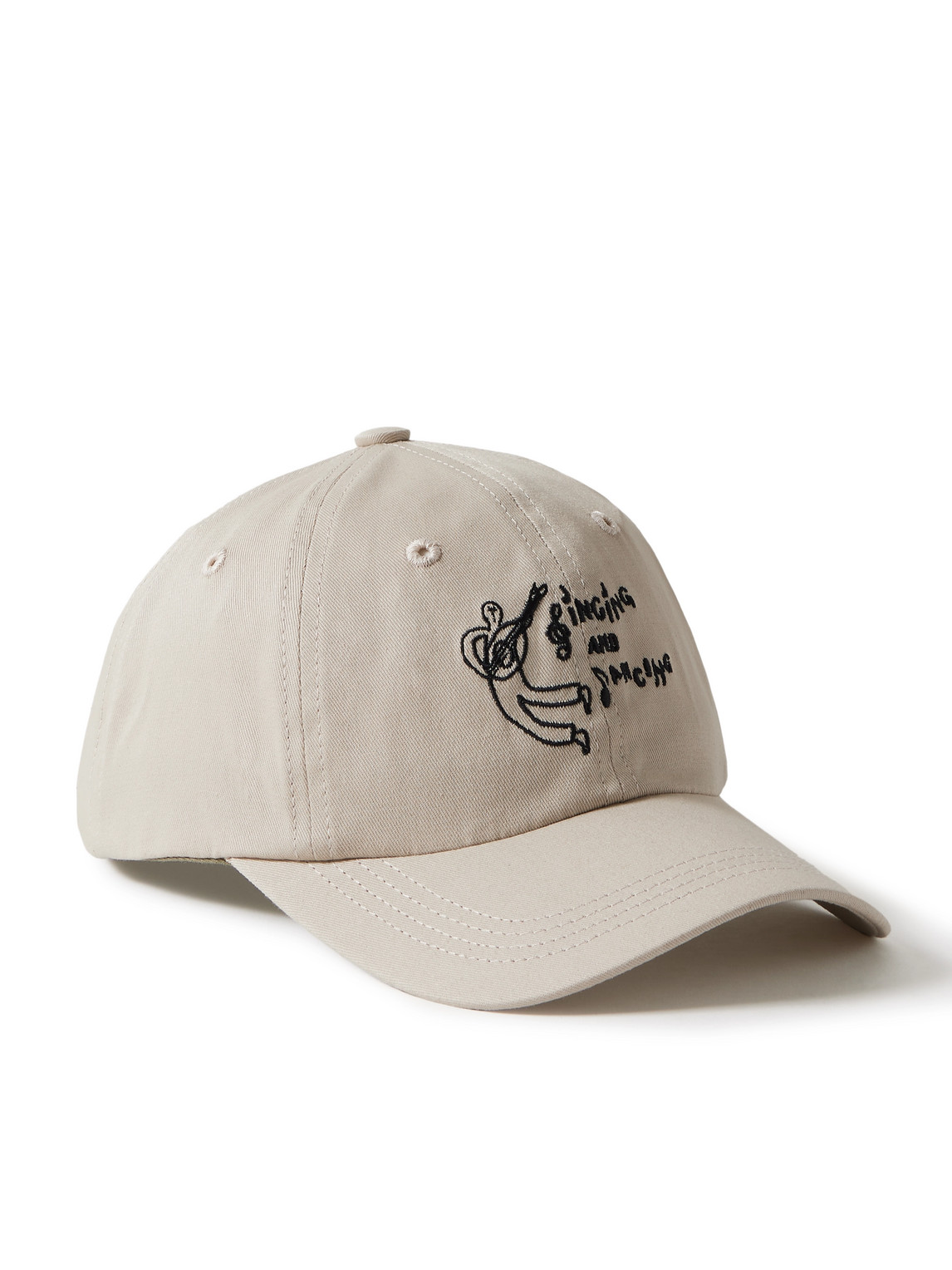 Corridor Embroidered Cotton-twill Baseball Cap In Neutrals