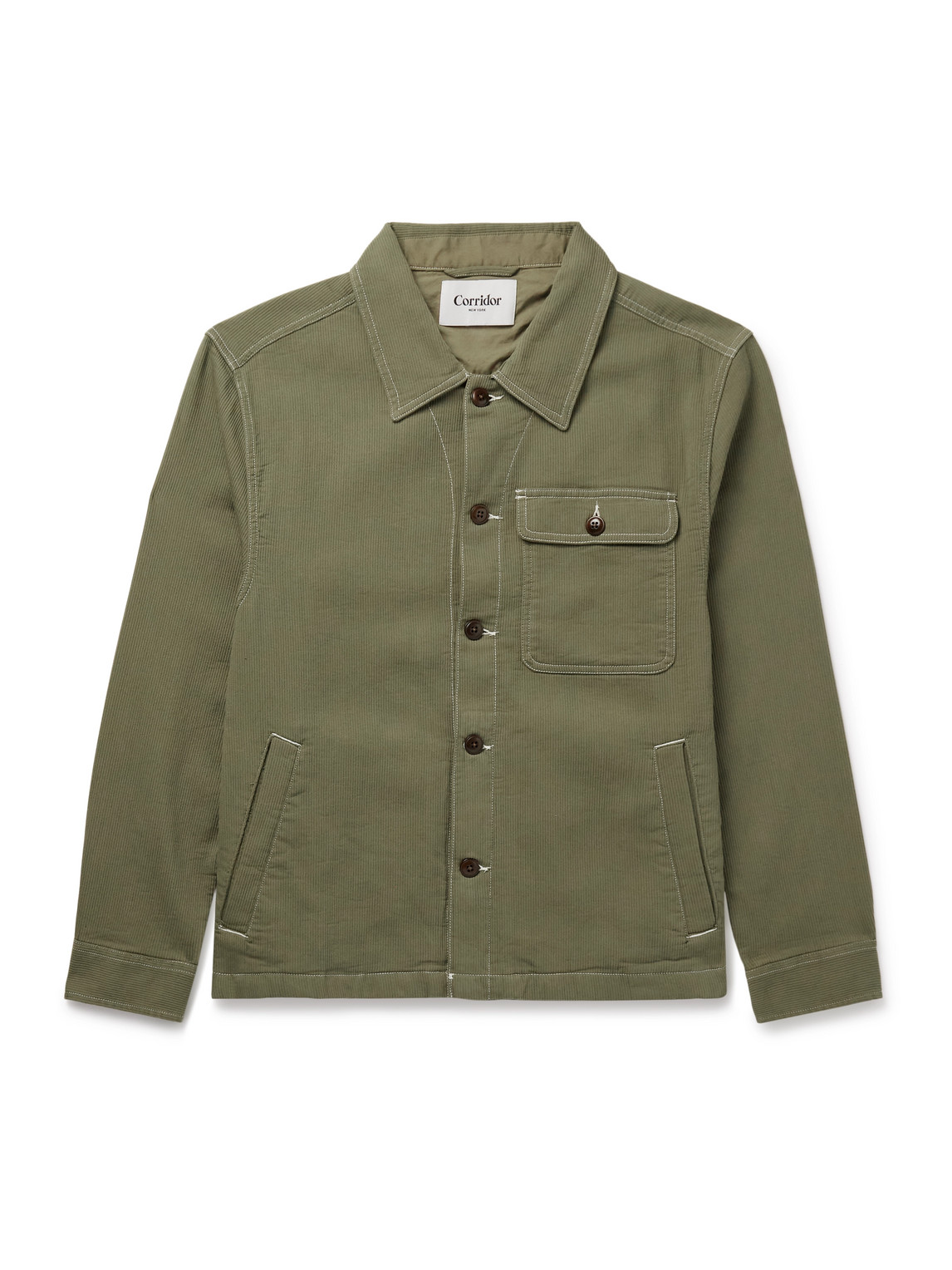 Corridor Bedford Ribbed Cotton Overshirt