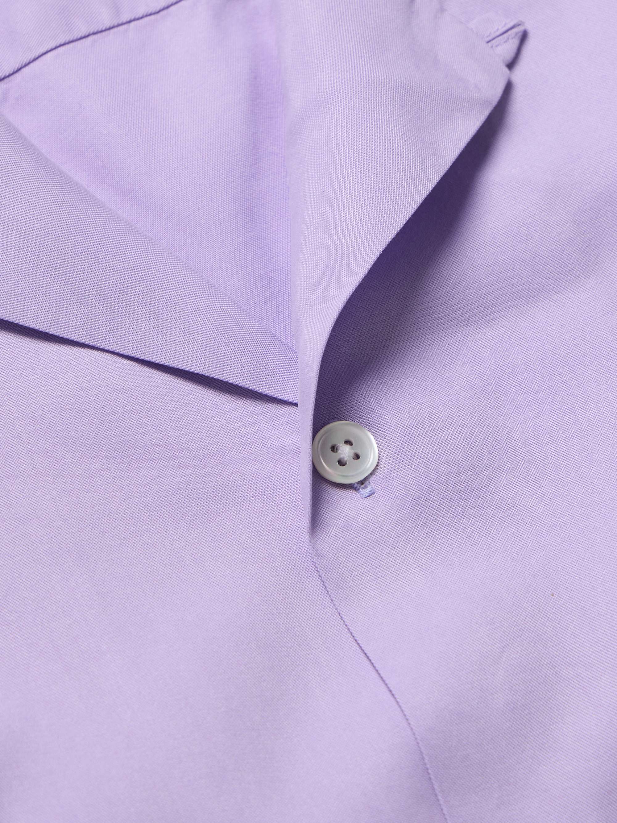 PORTUGUESE FLANNEL Camp-Collar TENCEL™ Lyocell Shirt
