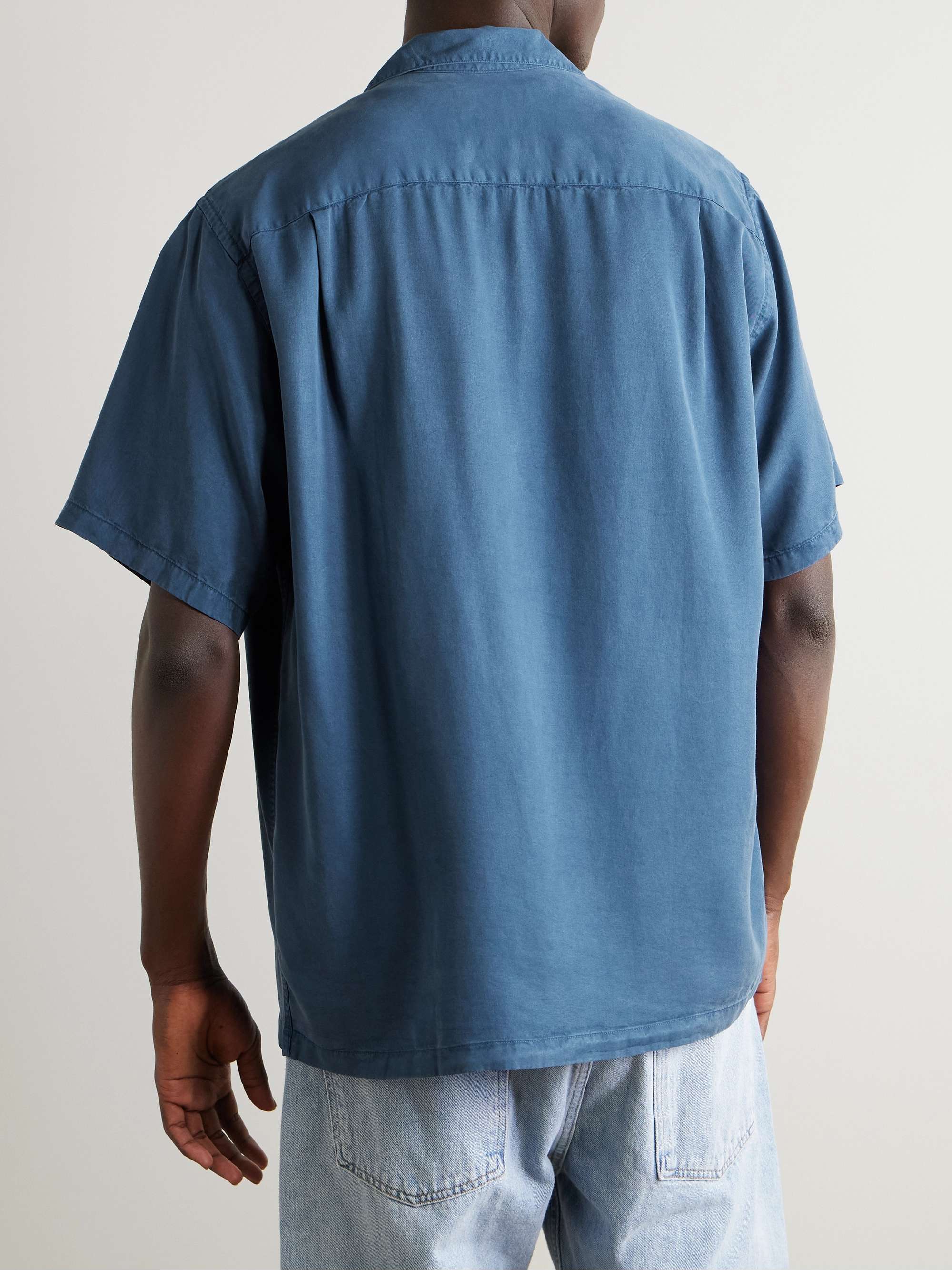 PORTUGUESE FLANNEL Camp-Collar TENCEL™ Lyocell Shirt