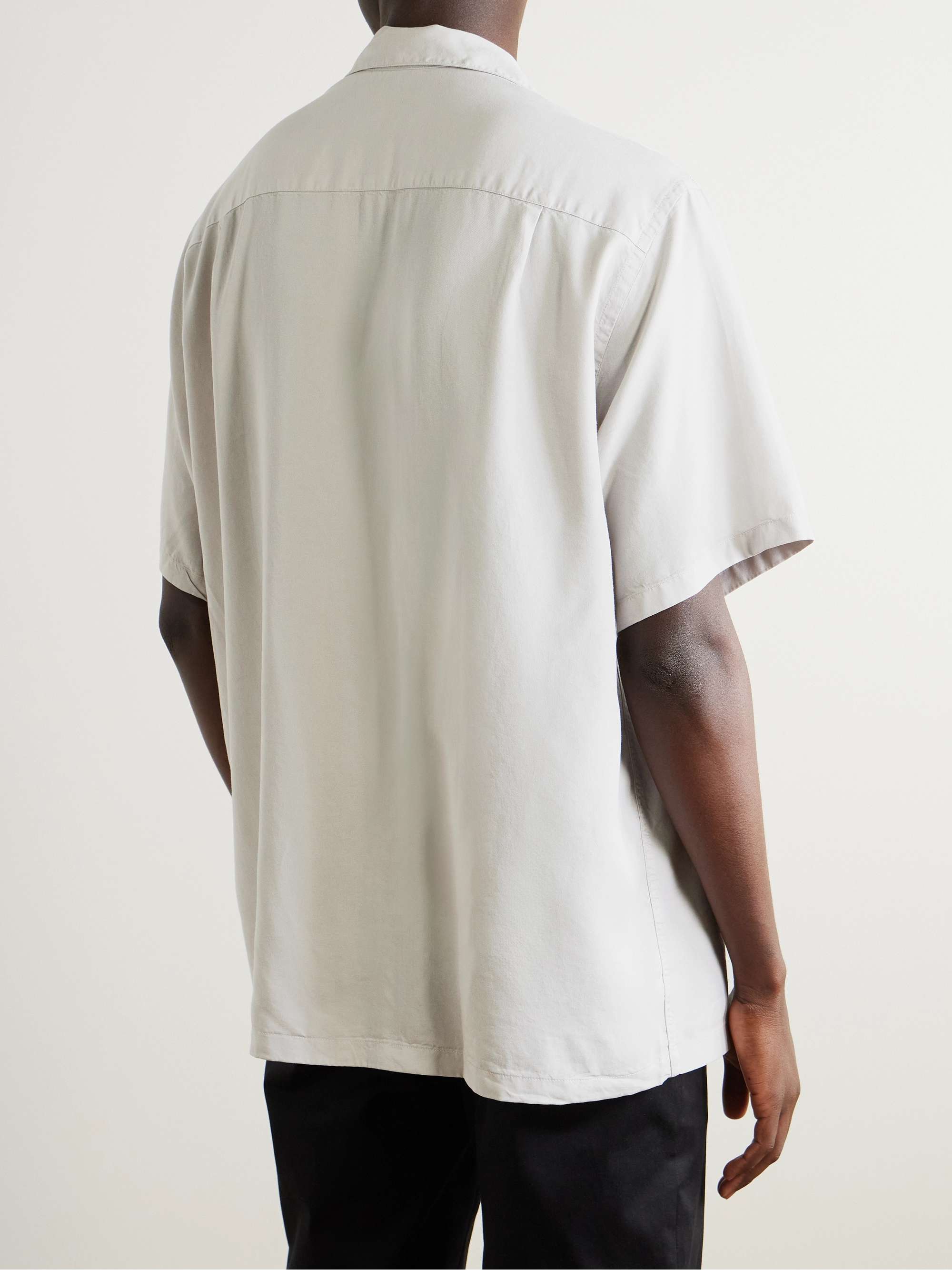 PORTUGUESE FLANNEL Camp-Collar TENCEL™ Lyocell Shirt