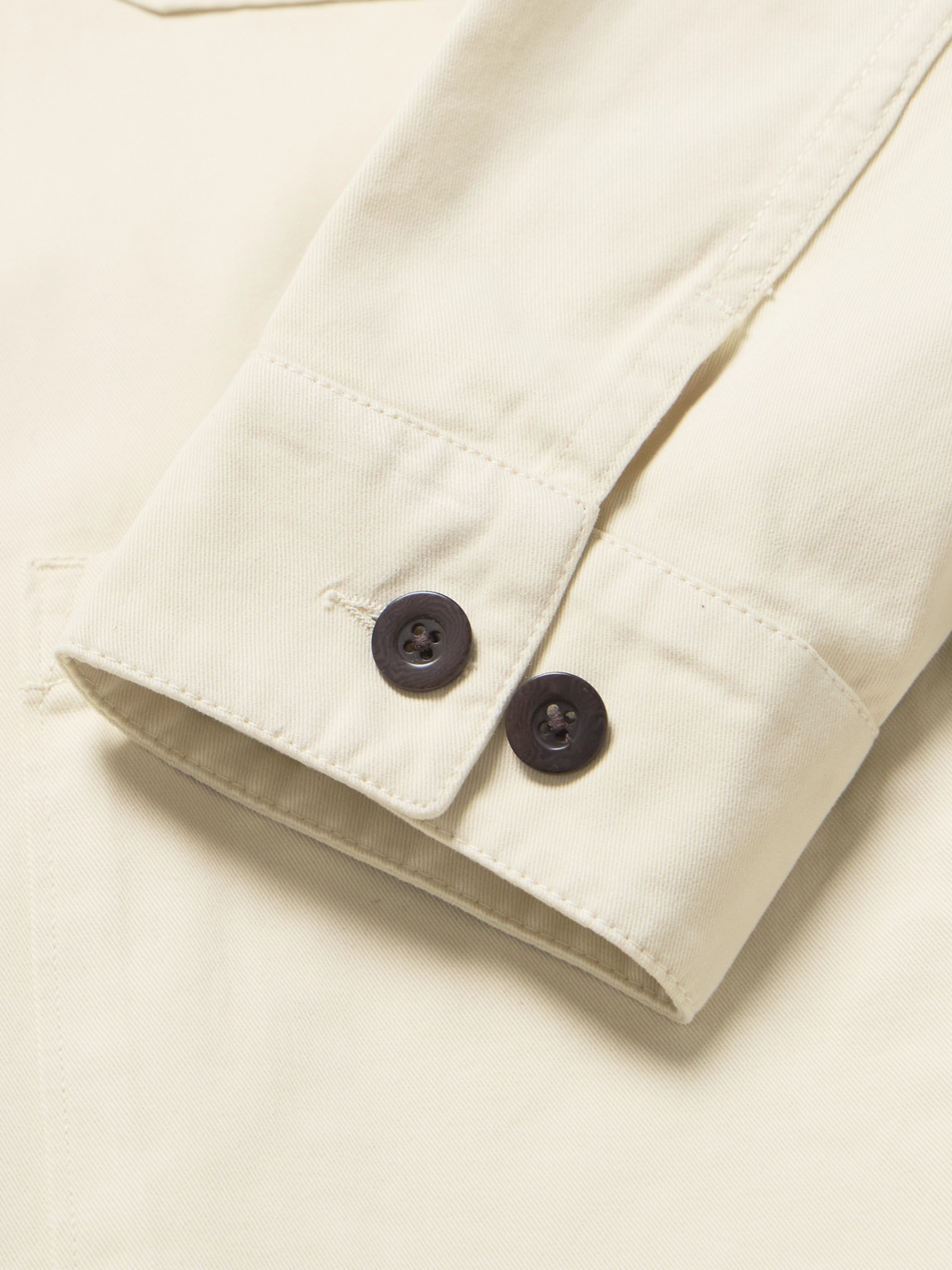 Portuguese Flannel Labura Cotton-twill Overshirt In Neutrals