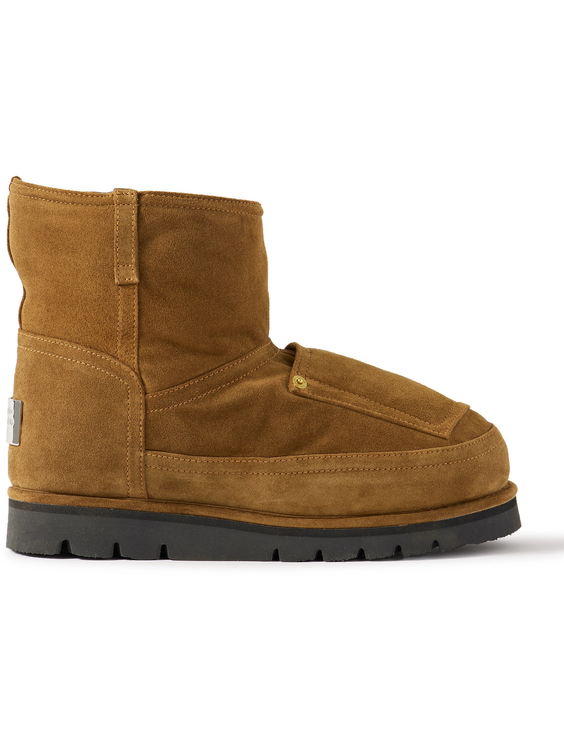 Shearling-Lined Suede Boots