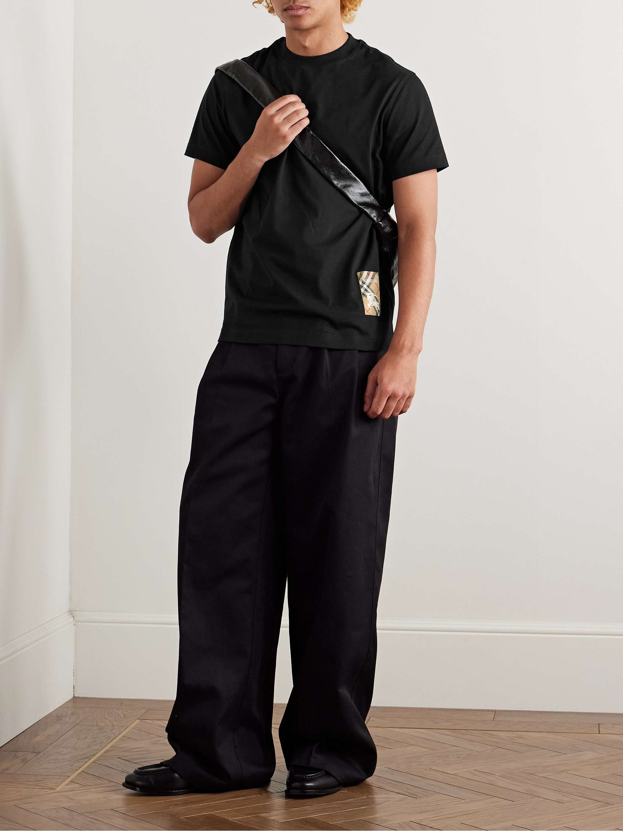 SAINT MXXXXXX + Born X Raised Logo-Print Embroidered Cotton