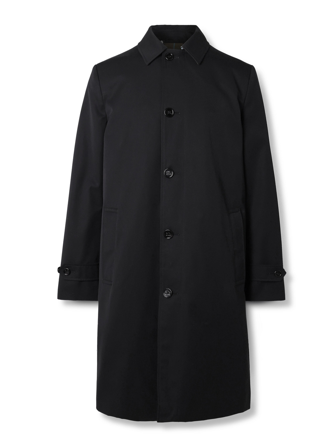 Burberry Twill Car Coat In Black