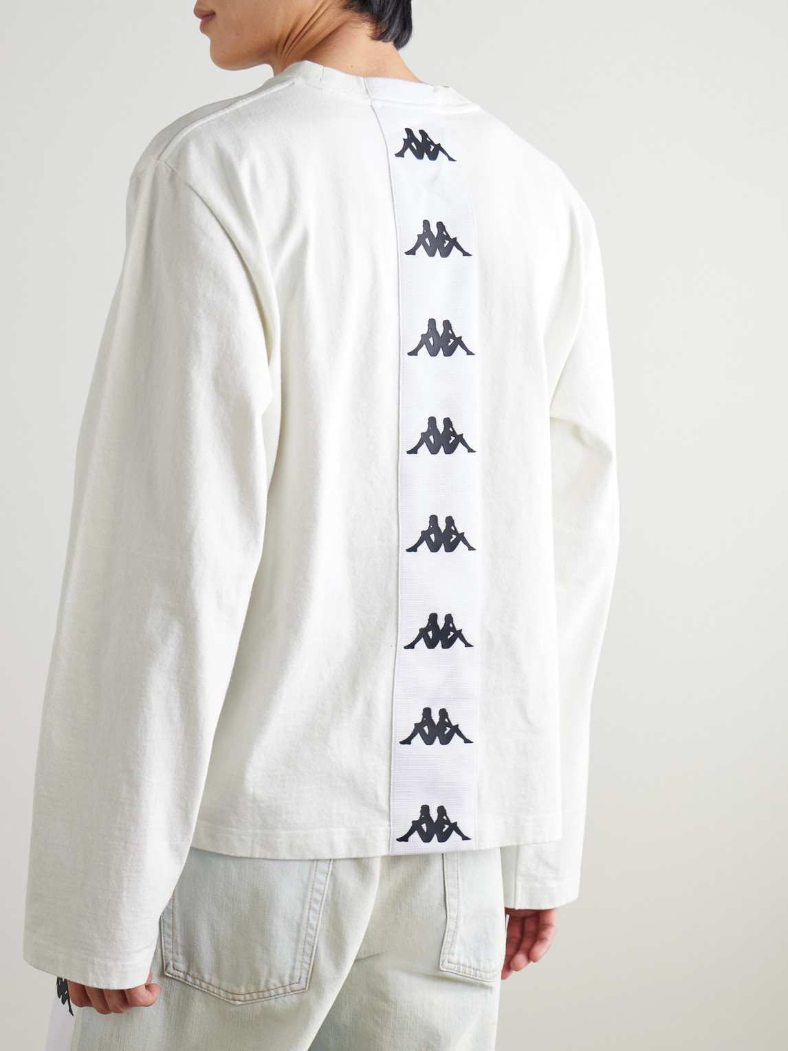 Acne Studios X Kappa Logo T-shirt In White