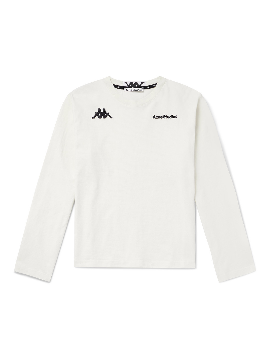 Acne Studios X Kappa Logo T-shirt In White
