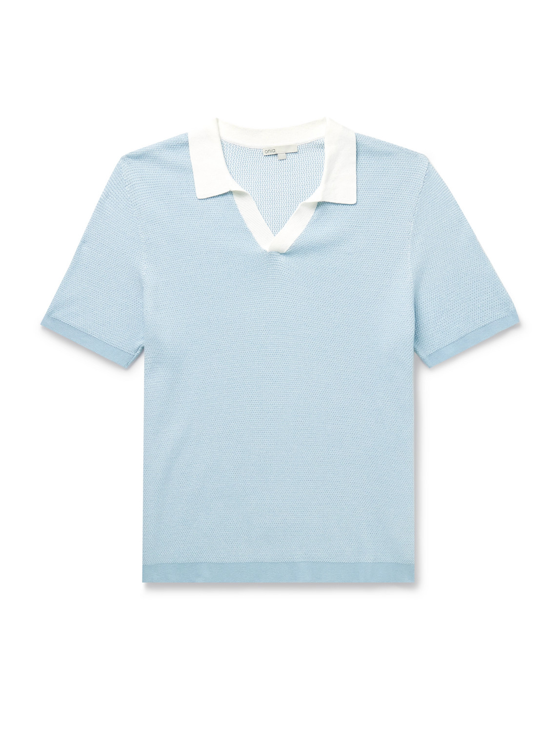 Johnny Two-Tone Cotton Polo Shirt