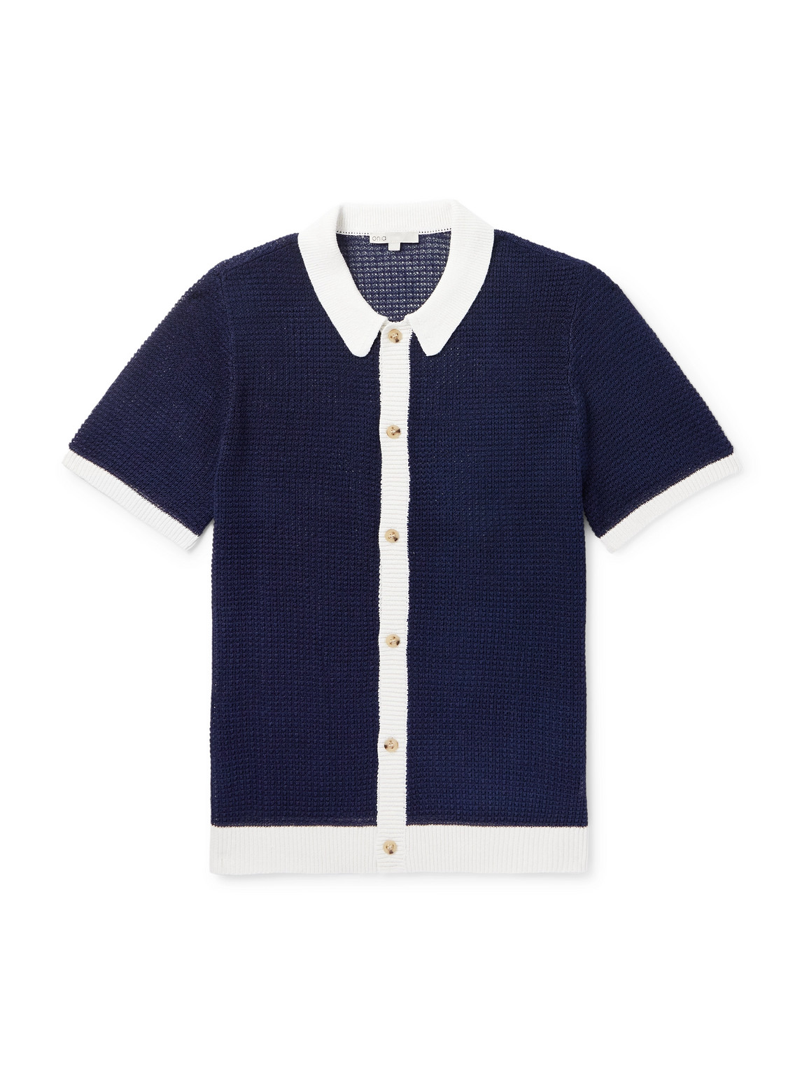 Two-Tone Linen Shirt