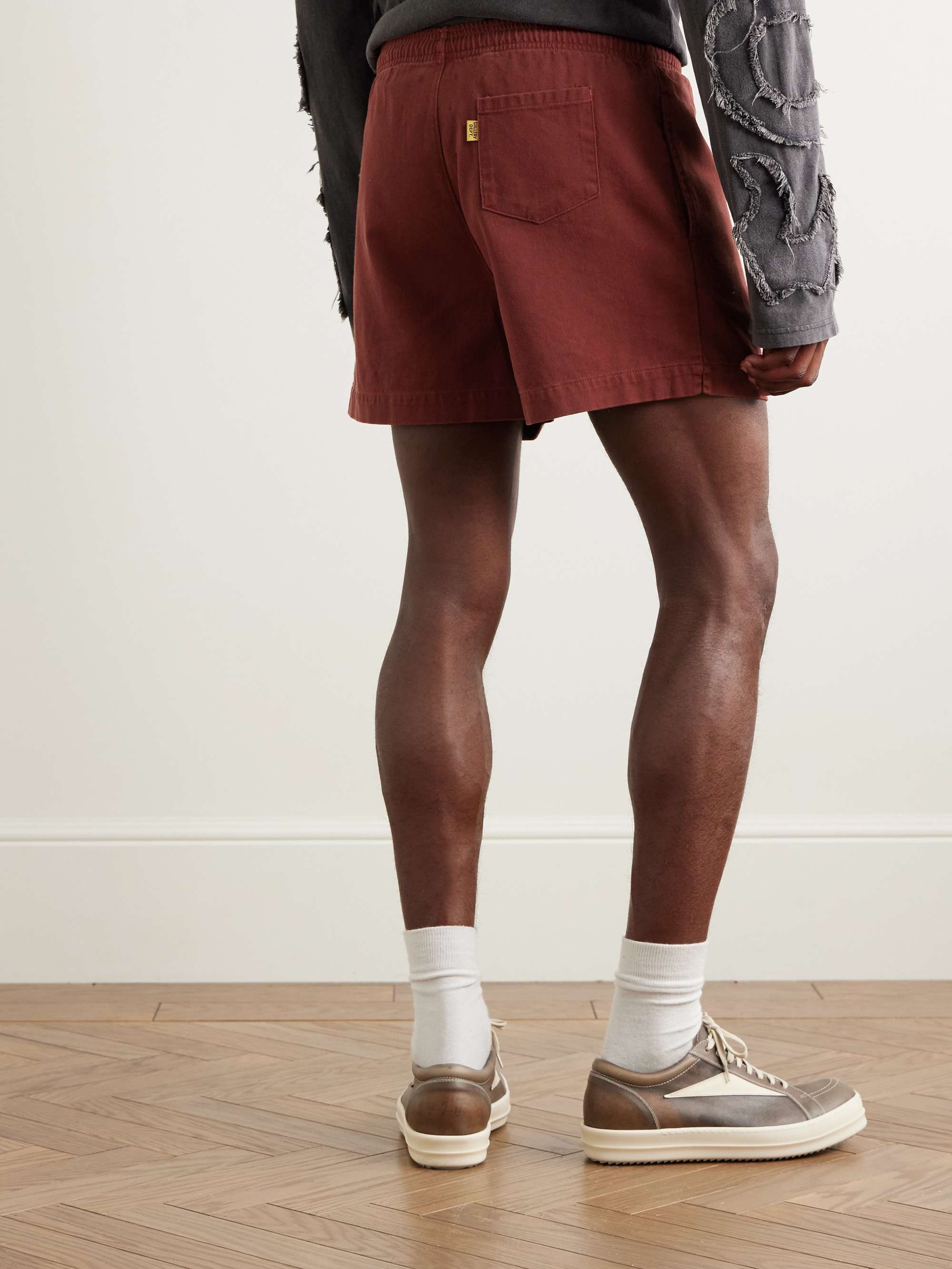 GALLERY DEPT. Zuma Straight-Leg Logo-Print Cotton-Jersey Shorts