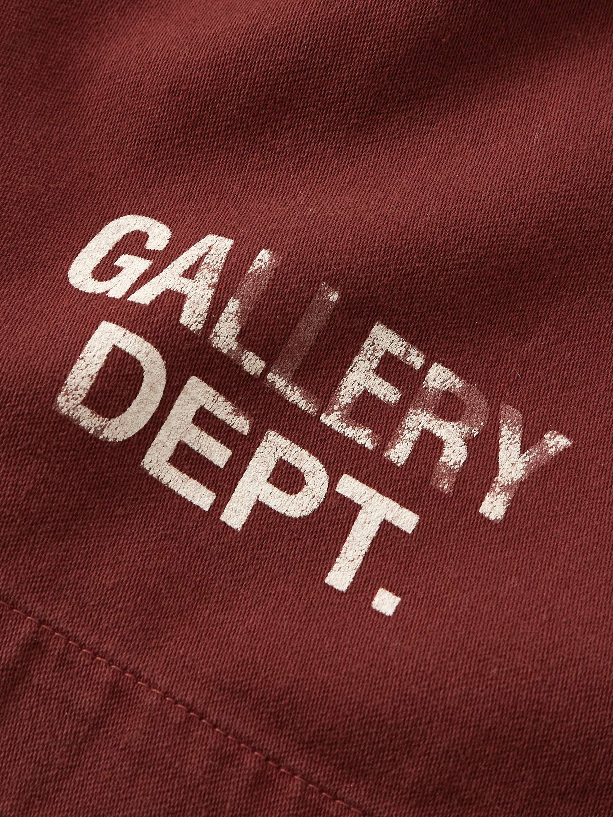 GALLERY DEPT. Zuma Straight-Leg Logo-Print Cotton-Jersey Shorts