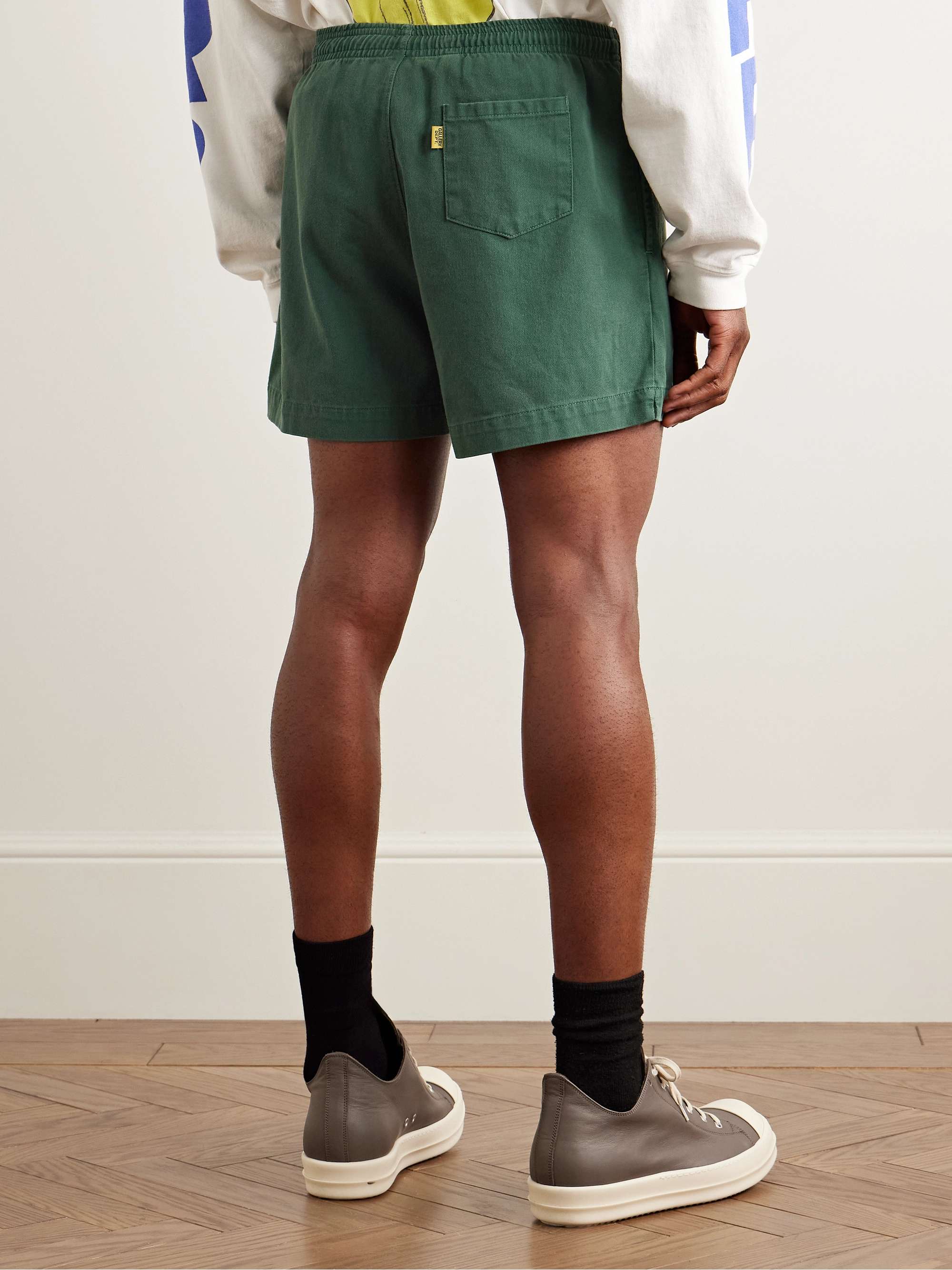 GALLERY DEPT. Zuma Straight-Leg Logo-Print Cotton-Jersey Shorts