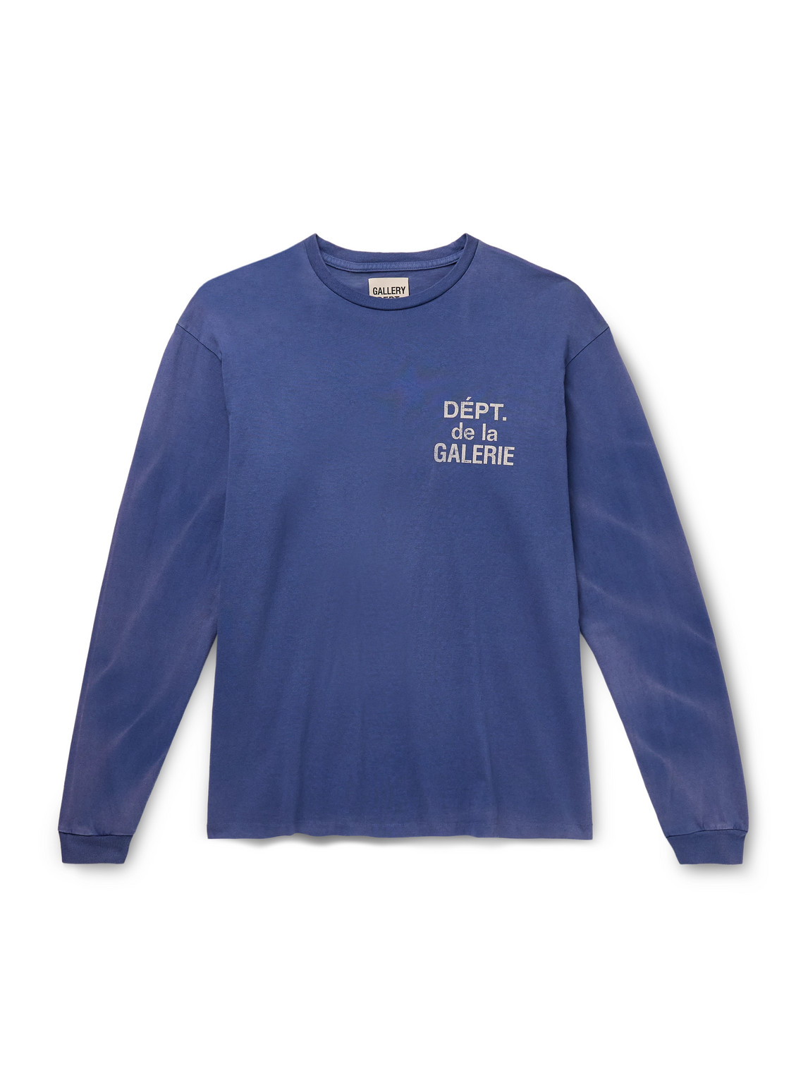 French Logo-Print Tie-Dyed Cotton-Jersey T-Shirt