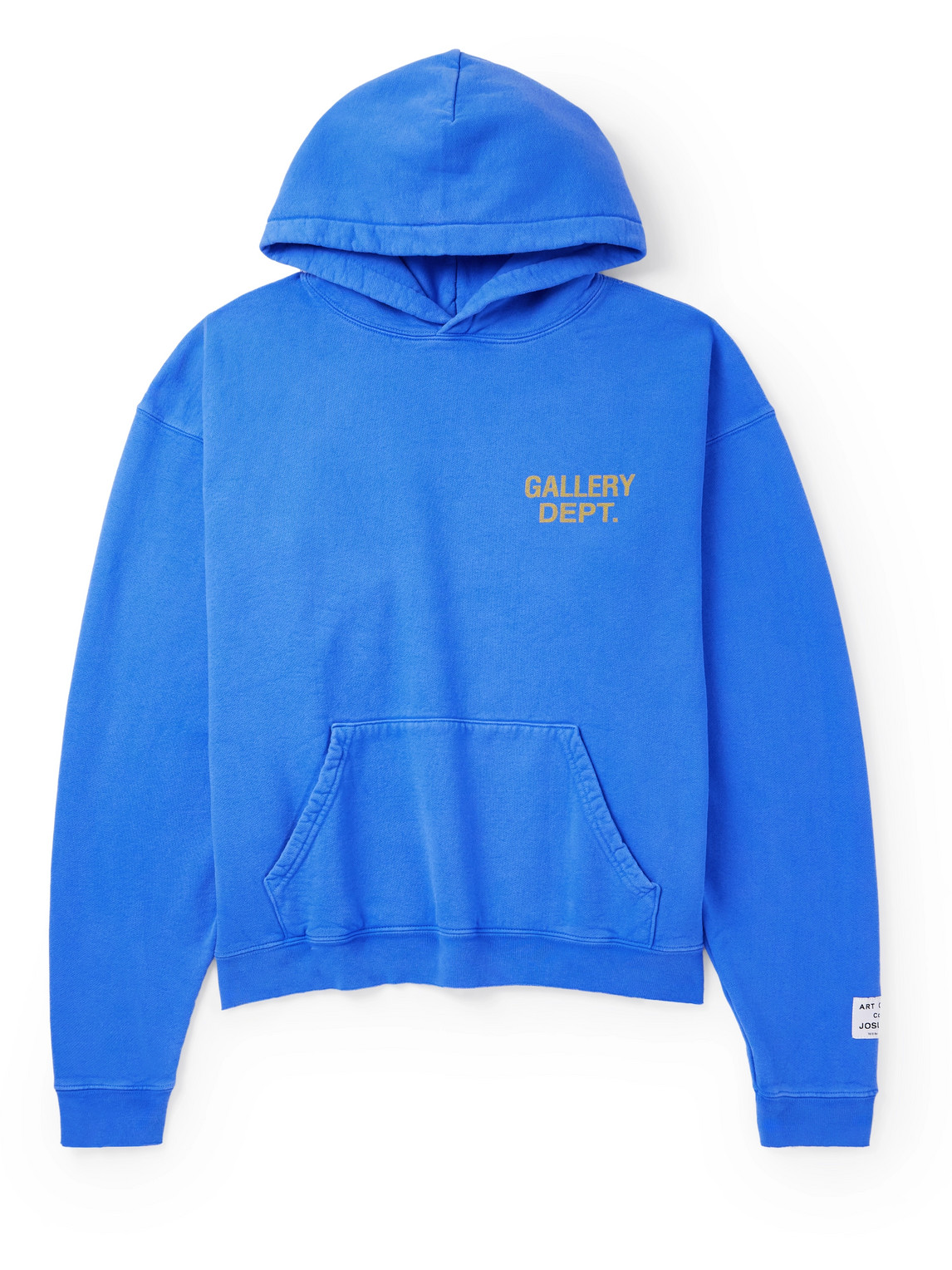 Gallery Dept. 90's Oversized Logo-print Cotton-jersey Hoodie In Blue