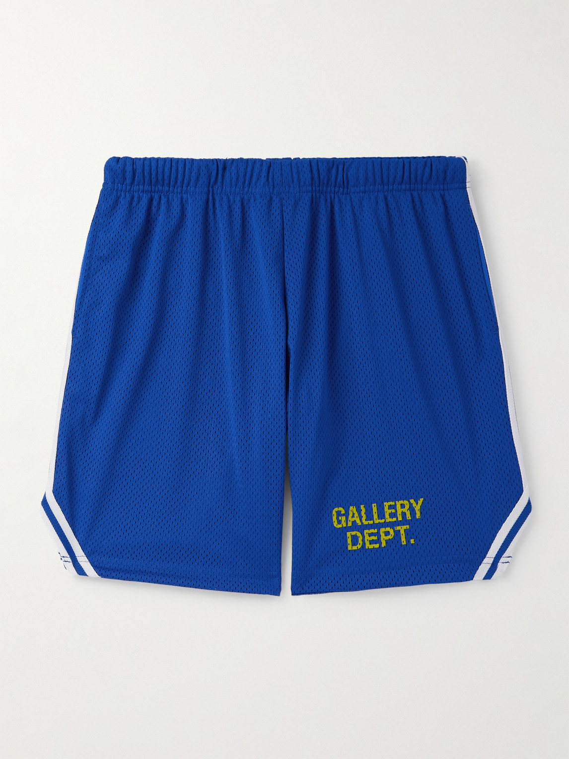 Gallery Dept. Venice Court Wide-Leg Logo-Print Webbing-Trimmed Mesh Shorts - Men