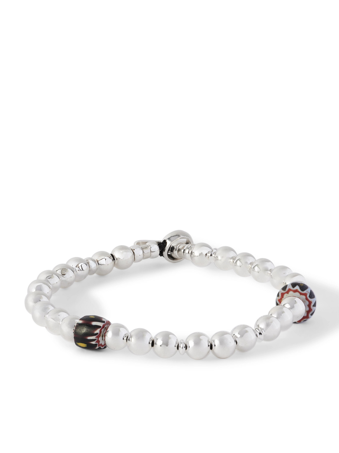 Mikia Silver Beaded Bracelet