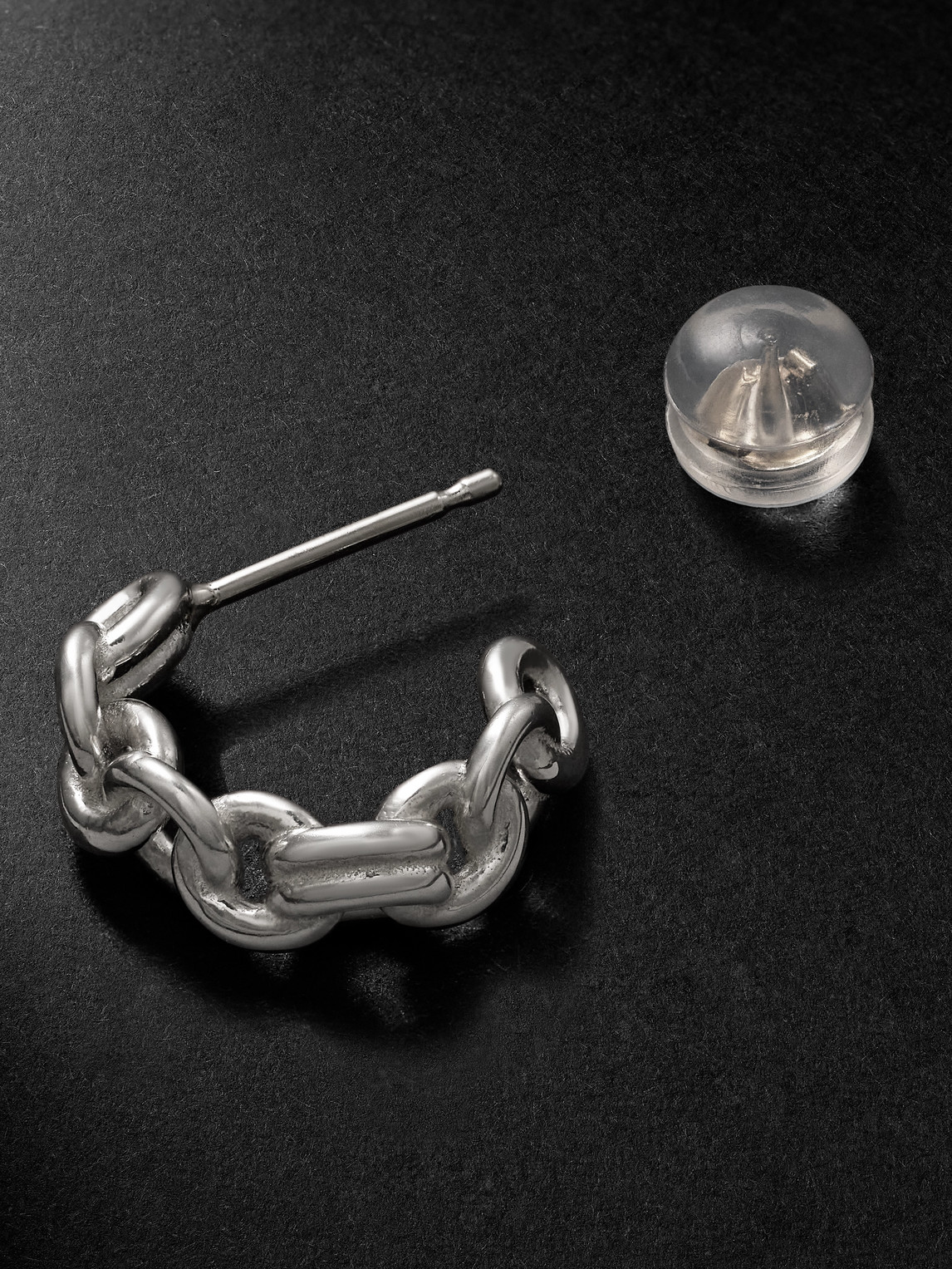 Spinelli Kilcollin Fused Serpens Sterling Silver Single Hoop Earring In Silver