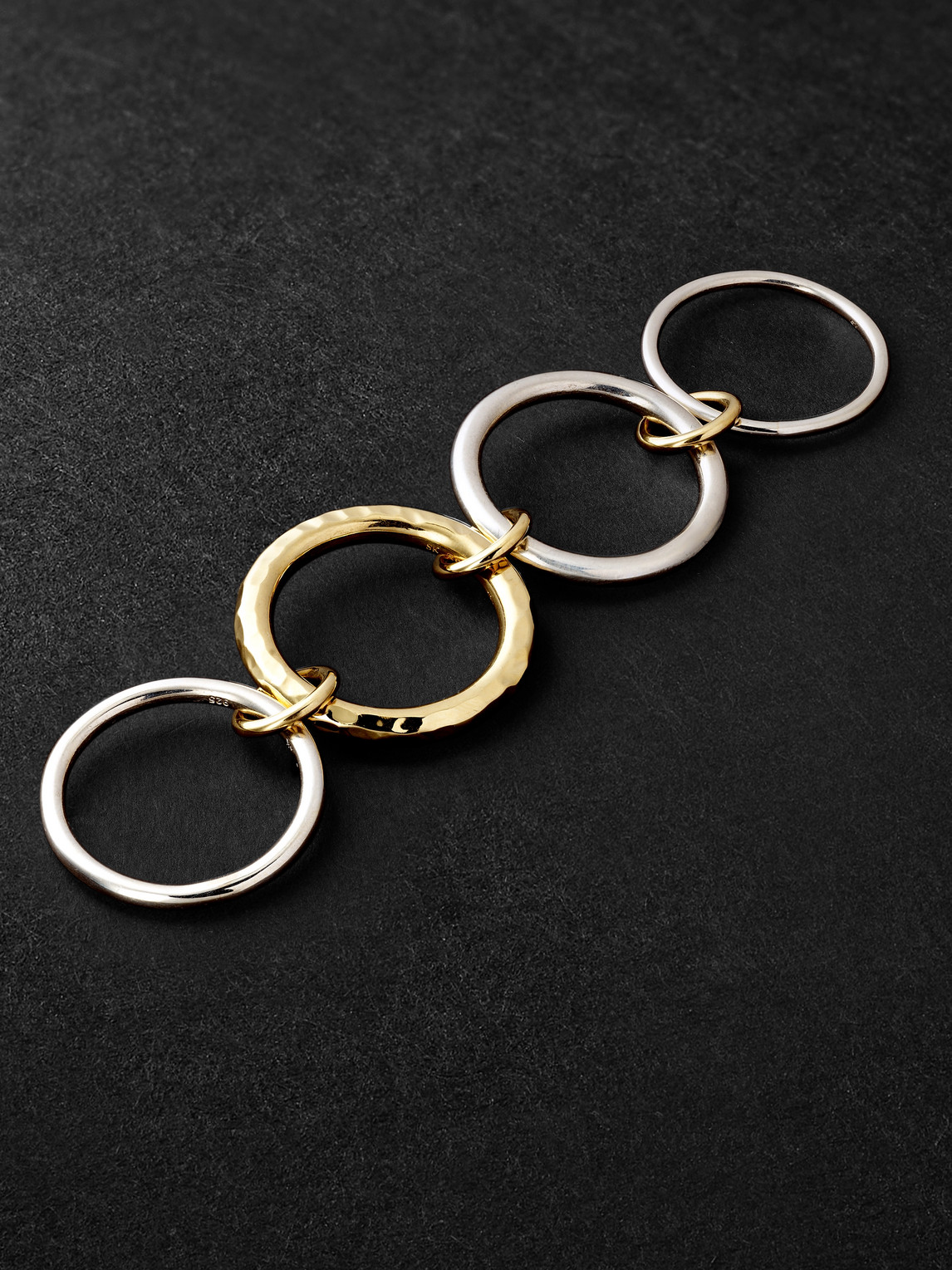 Spinelli Kilcollin Janssen Sg Vulcan Sterling Silver And 18-karat Gold Ring In Gold