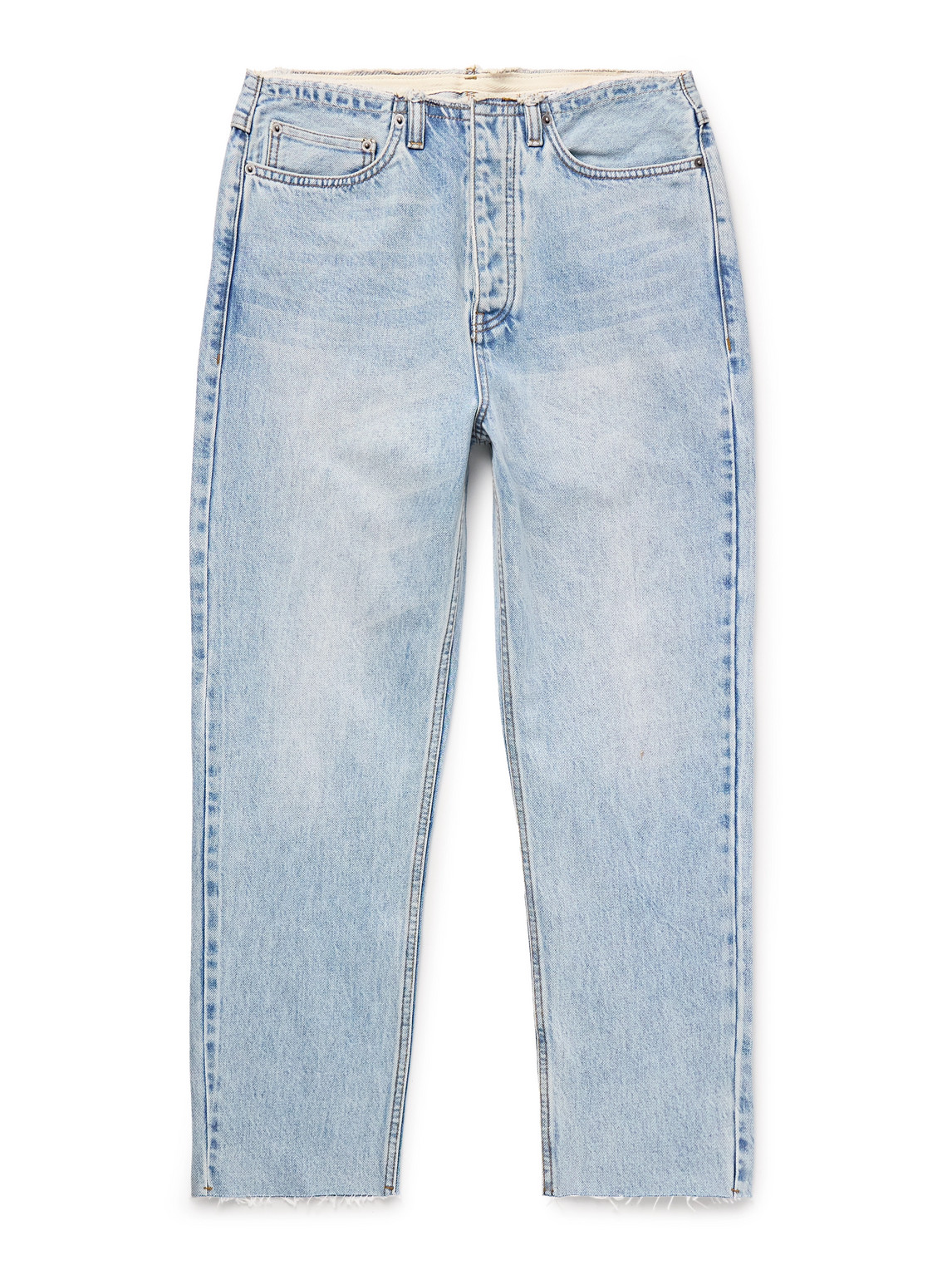 Tapahi Cropped Slim-Fit Straight-Leg Jeans