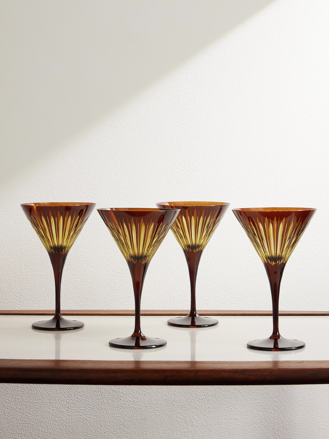 L'Objet Prism Set of Four Martini Glasses - Men