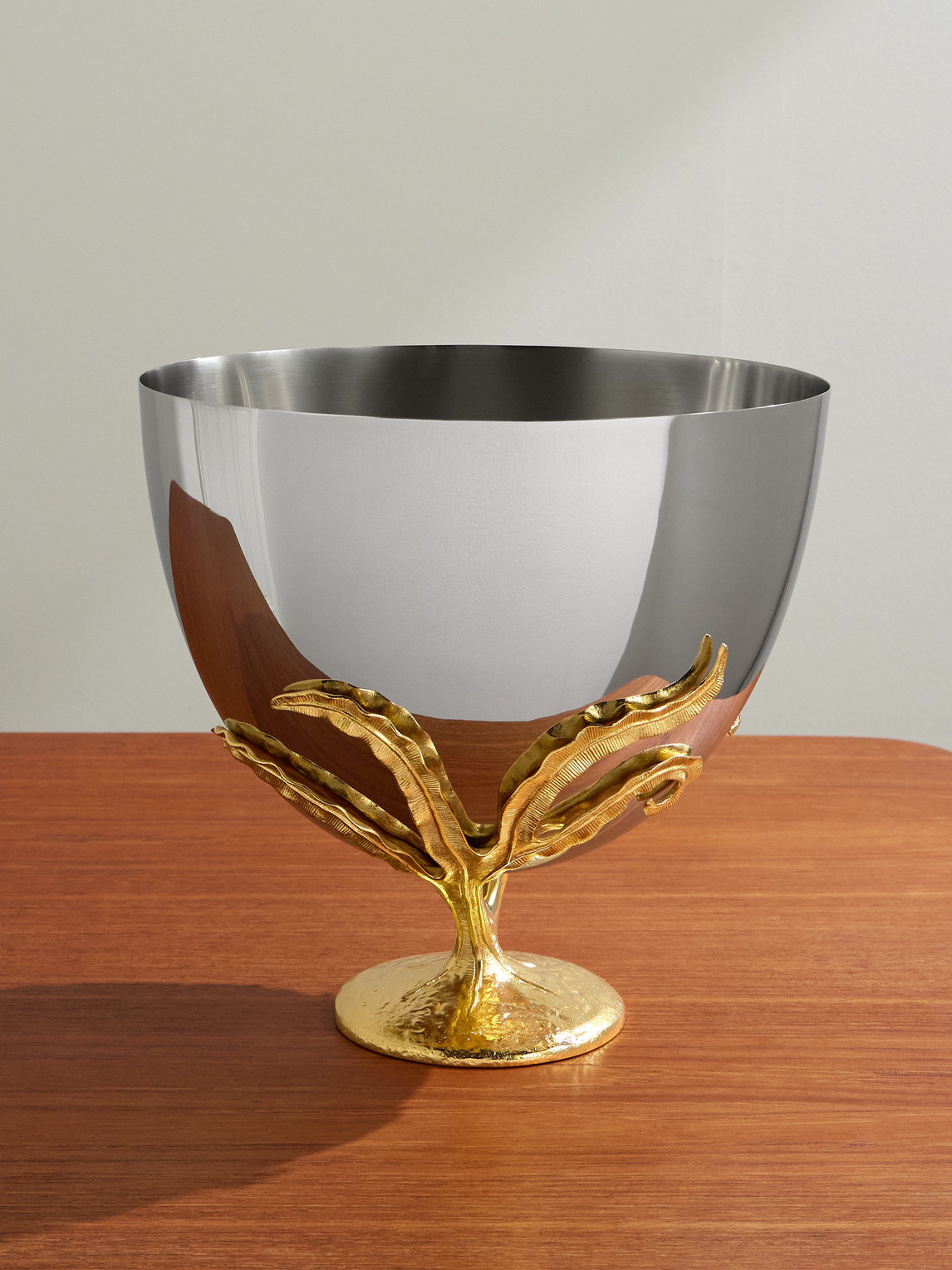 Fern Gold-Plated and Stainless Steel Champagne Bucket