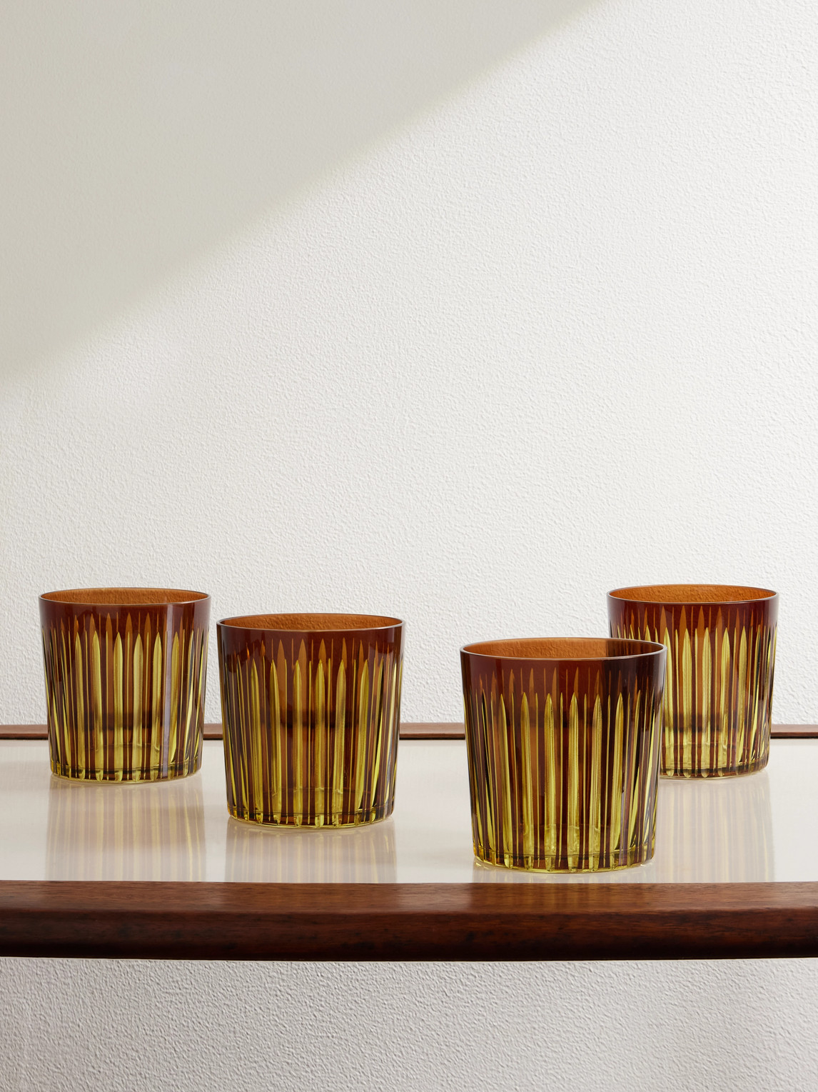 L'objet Prism Set Of Four Double Old Fashioned Glasses In Multi